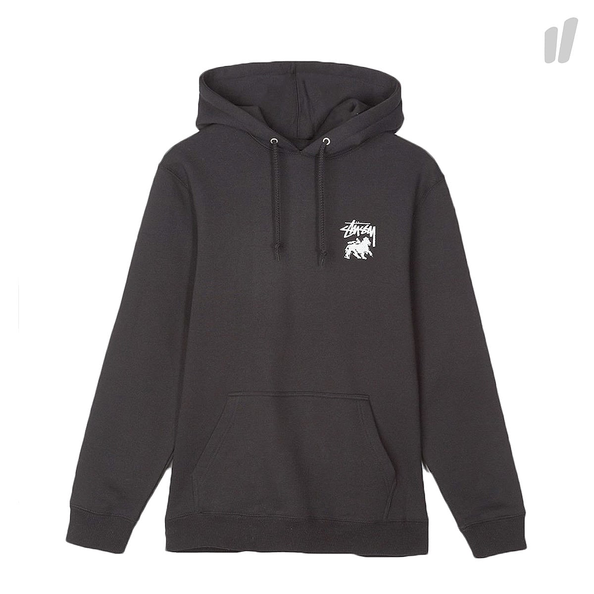 Stussy Stock Lion Hood Black Hoodies 1924120 / 0001 | Overkill