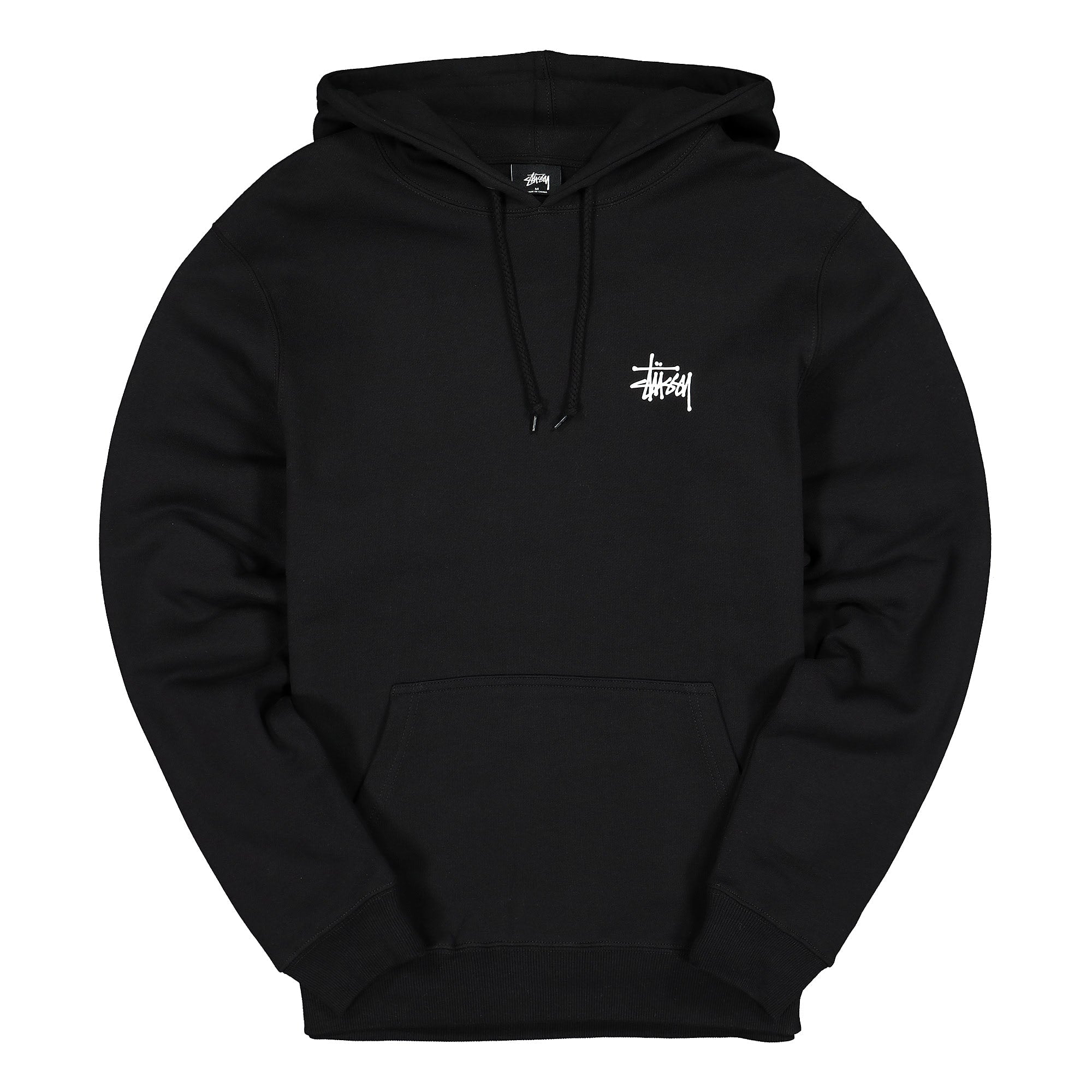 Stussy Basic Hood Black Hoodies 1924416 / 0001 | Overkill