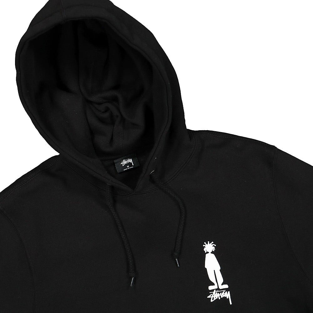 Stussy King Raggamuffin Hood Black Hoodies Close-up | Overkill