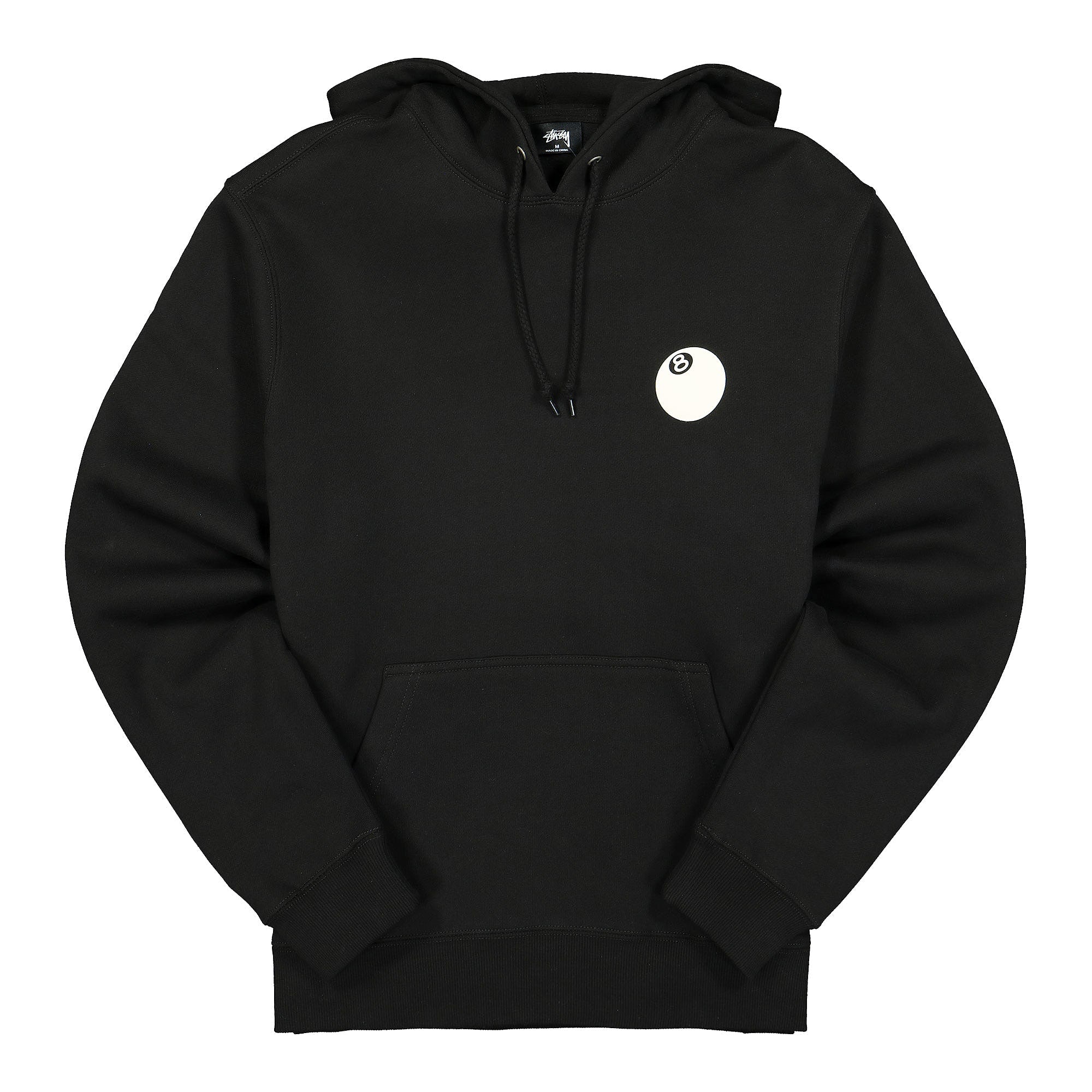 Stussy 8 Ball Corporate Hood Black Hoodies 1924640 / 0001 | Overkill