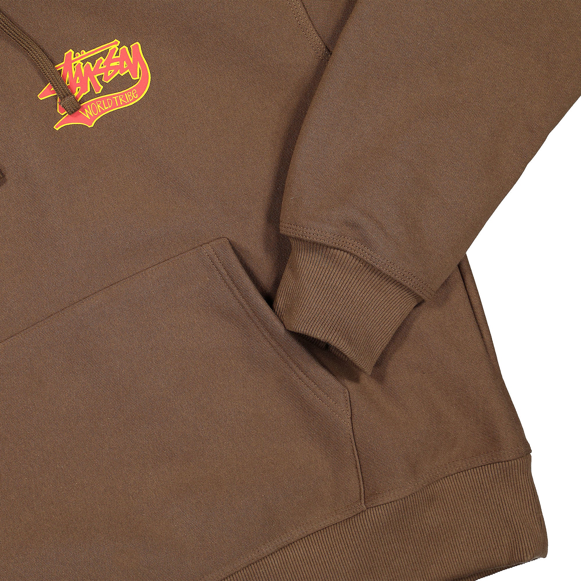 Stussy Slugger Hood Coffee Hoodies Detailfoto | Overkill