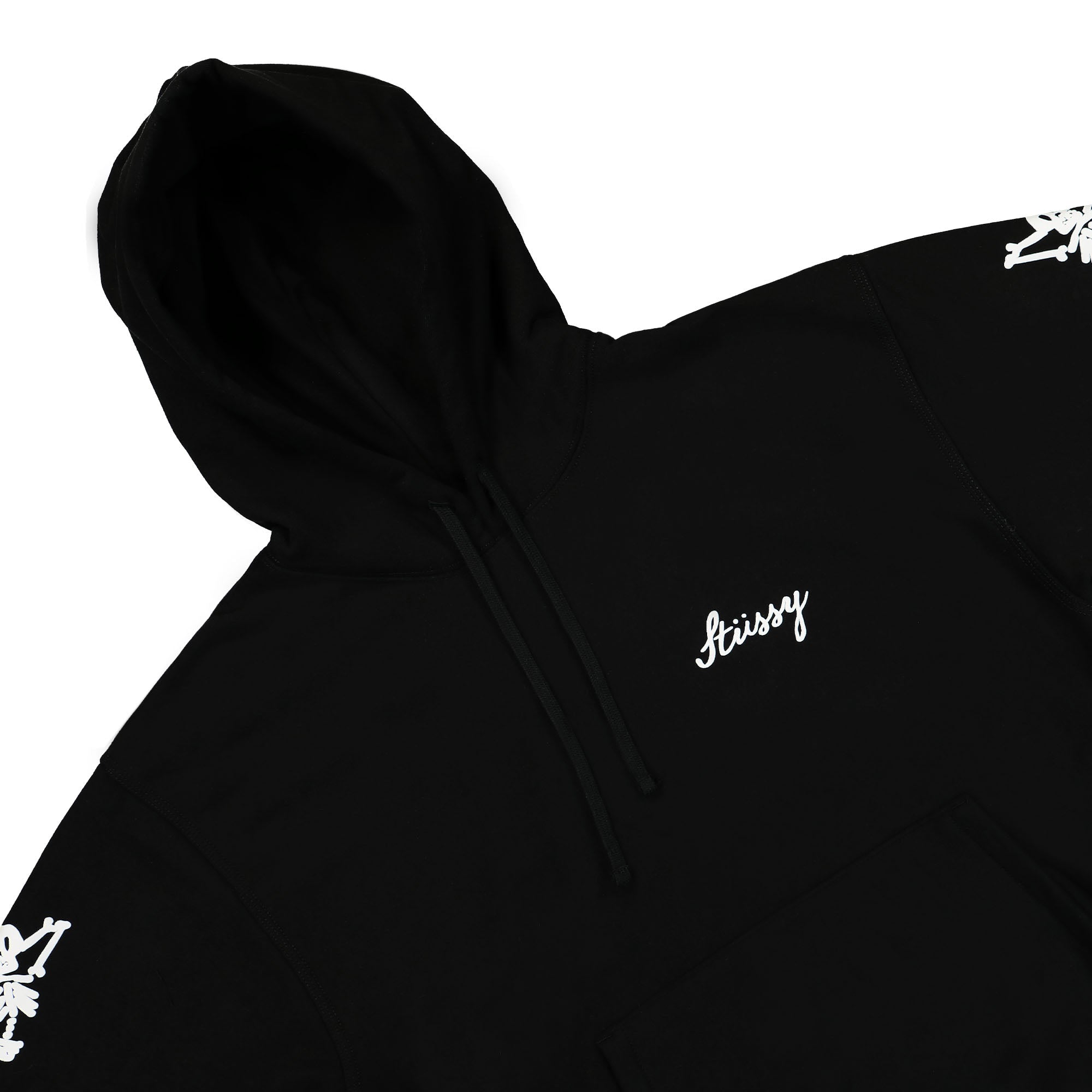 Stussy Paradise Lost Hood Black Hoodies Material | Overkill
