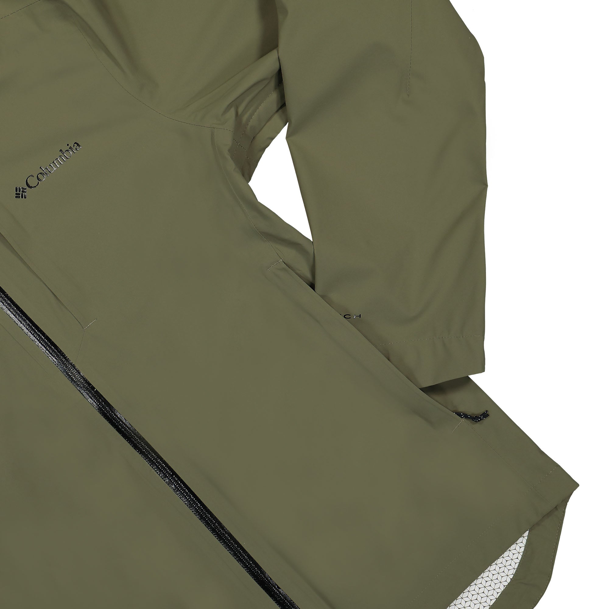 Columbia Omni-Tech Ampli-Dry Shell Stone Green Windbreaker Detail view 1 | Overkill
