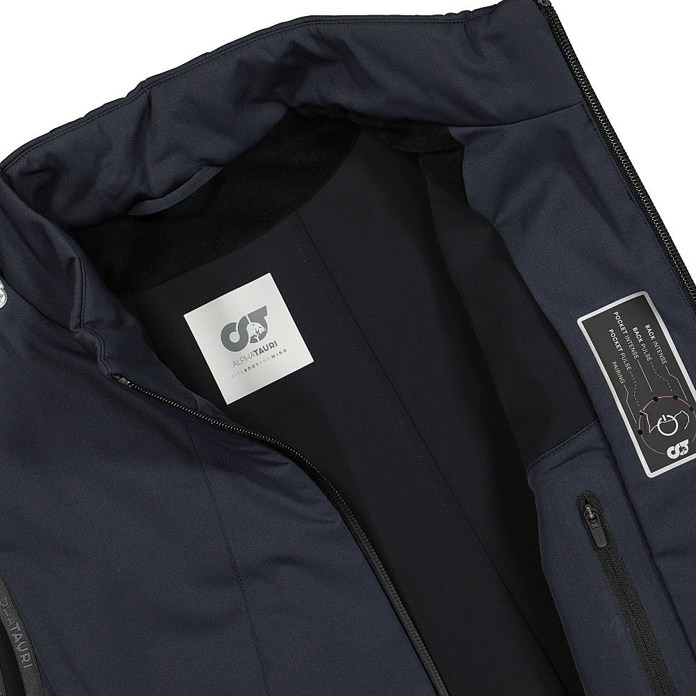 AlphaTauri ATA OTEMAV1.C1.03 Heatable Vest Navy Vests Close-up | Overkill