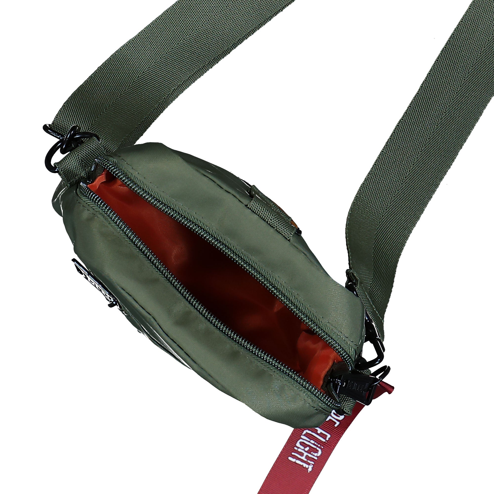 Alpha Industries Crew Carry Bag Sage Green Shoulder Pouch 196924-01 Detail View 2 | Overkill
