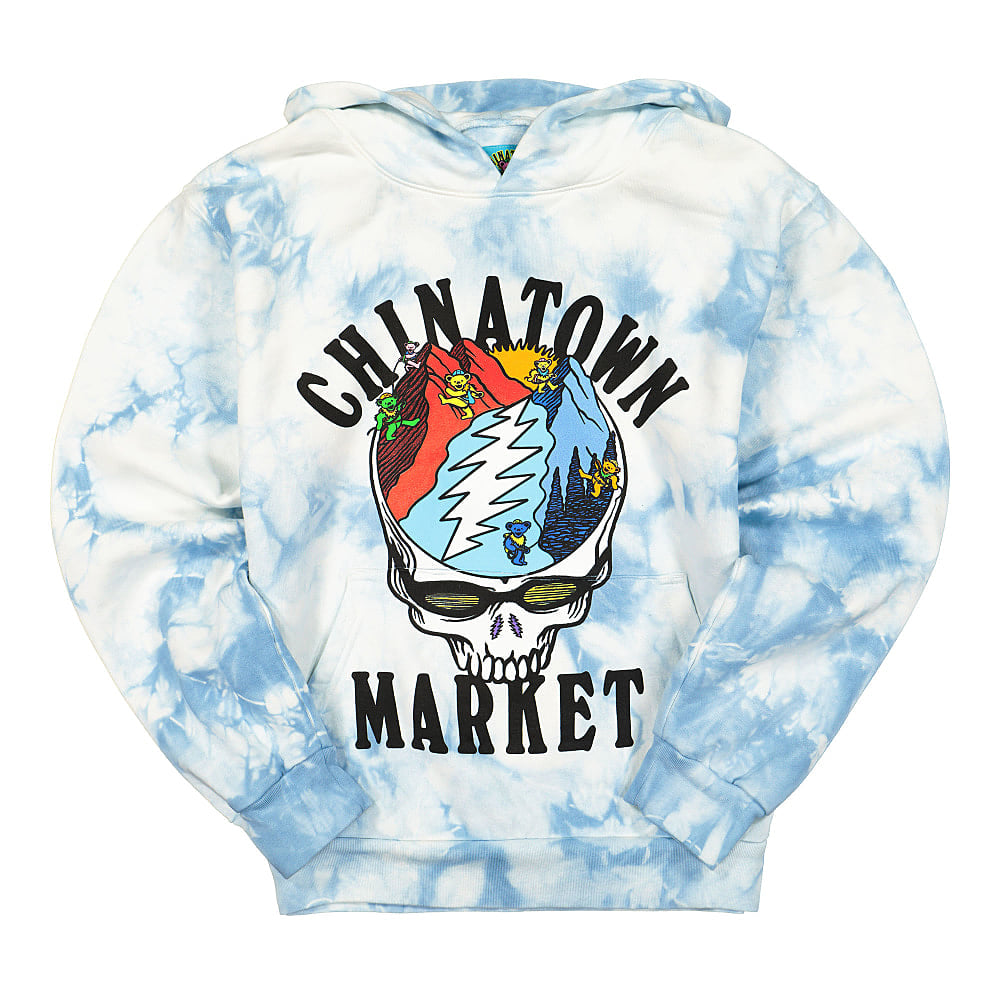 Market Grateful Dead x Chinatown Market Mountain Hoodie Blue Tie Dye Hoodies 1970091 / 2198 | Overkill