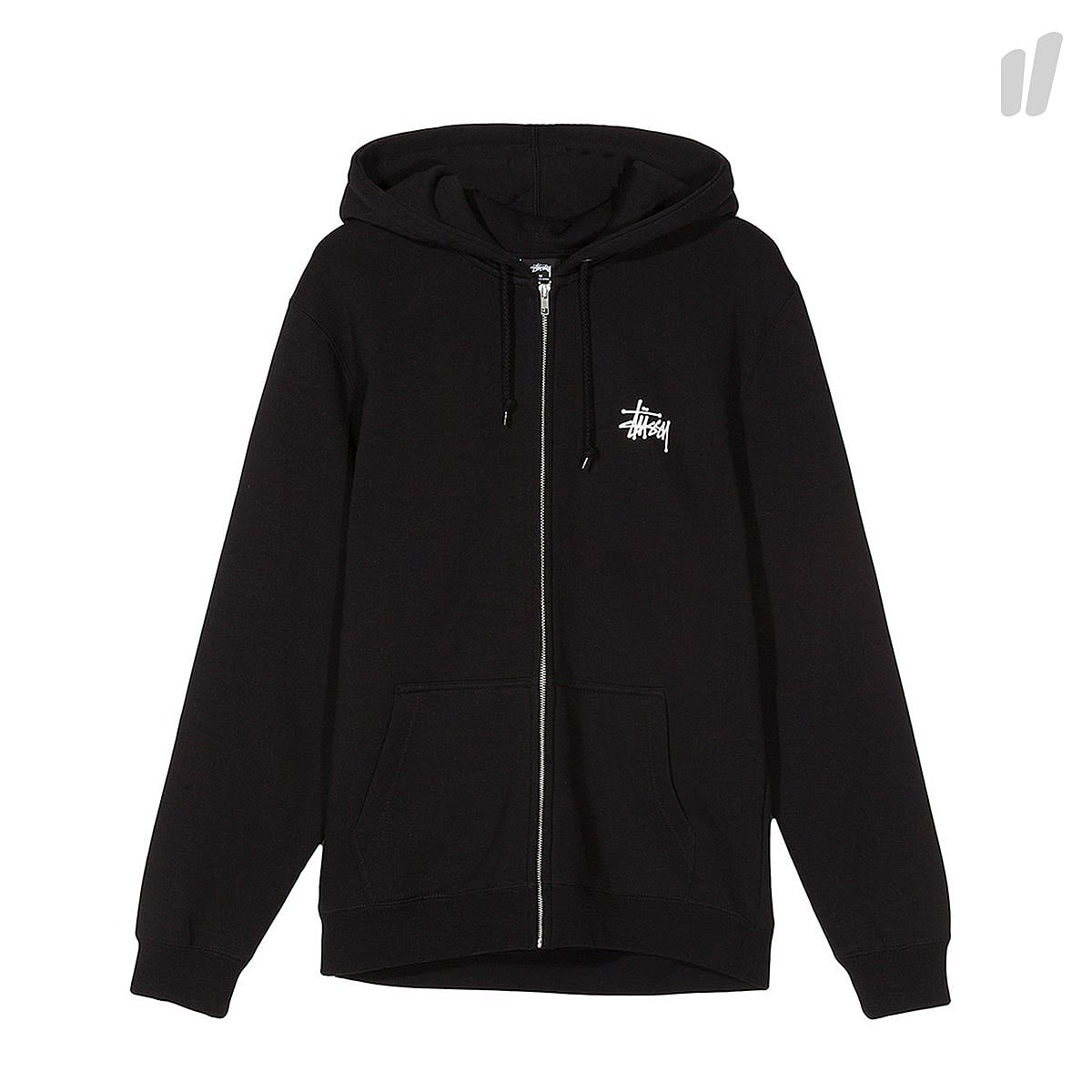 Stussy Basic Zip Hood Black Hoodies 1974257 / 0001 | Overkill