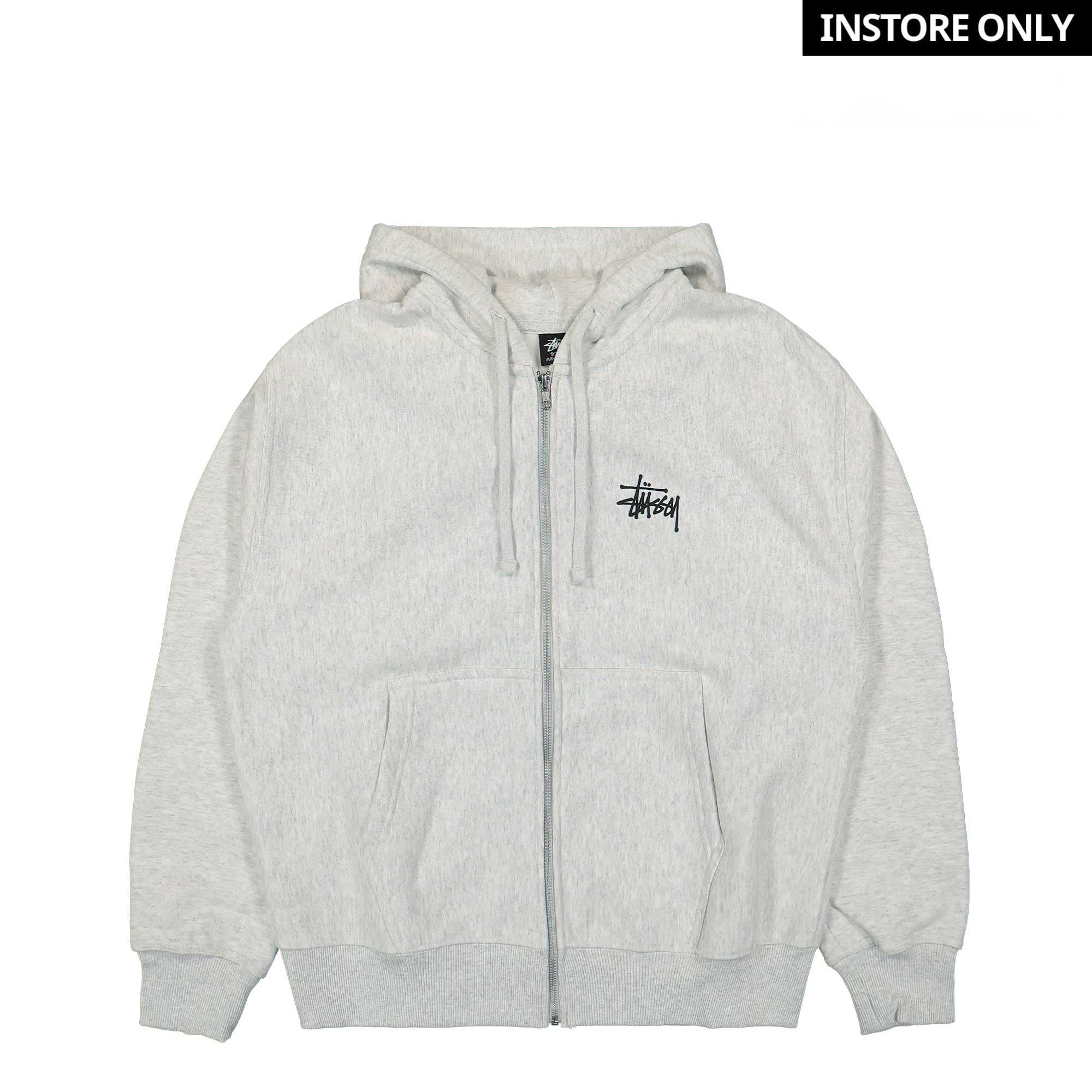 Stussy Basic Stussy Zip Hood Ash Heather Hoodies 1974870 / 0062 | Overkill