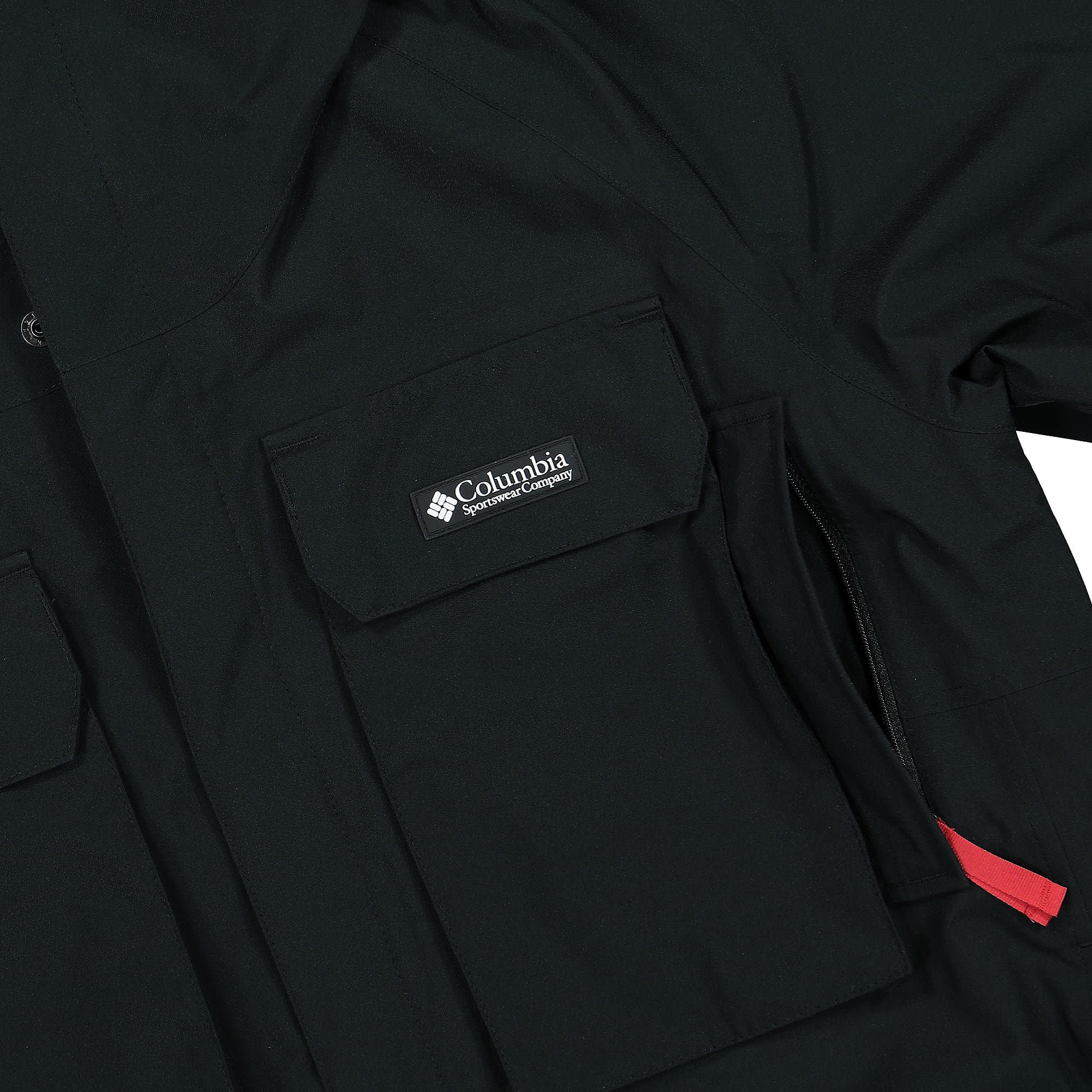 Columbia Field Creek Fraser Shell Black Windbreaker Detail view 1 | Overkill