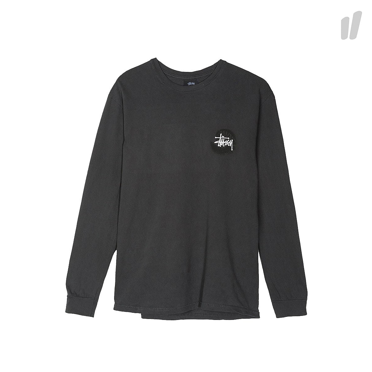 Stussy Basic Swirl Pig. Dyed Longsleeve Tee Black Longsleeves 1994123 / 0001 | Overkill