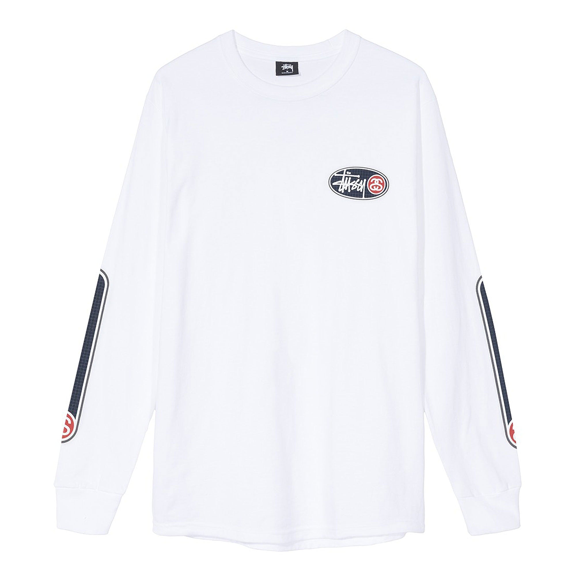 Stussy Oval Grid Longsleeve Tee White Longsleeves 1994404 / 1201 | Overkill