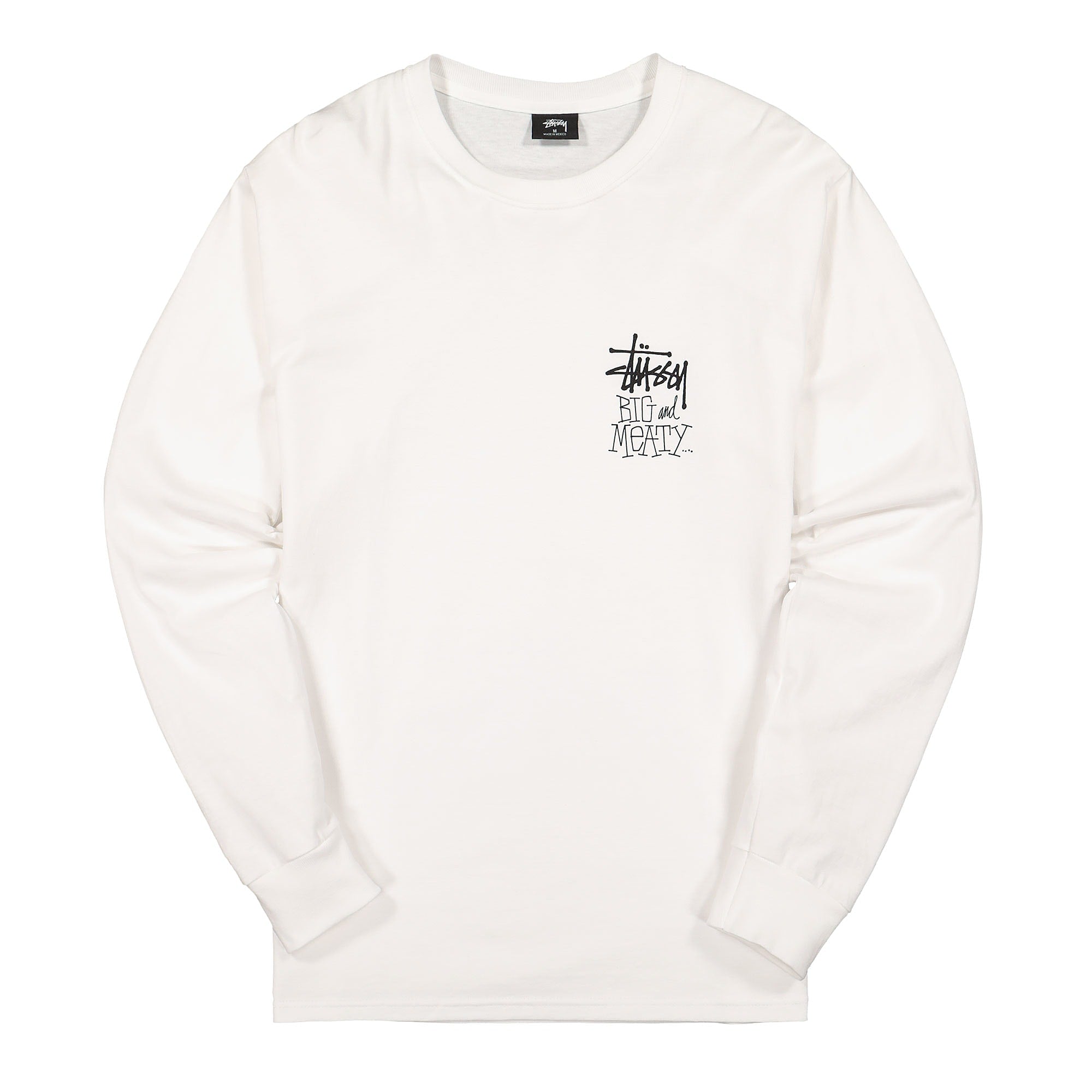 Stussy Big & Meaty Longsleeve Tee White Longsleeves 1994525 / 1201 | Overkill