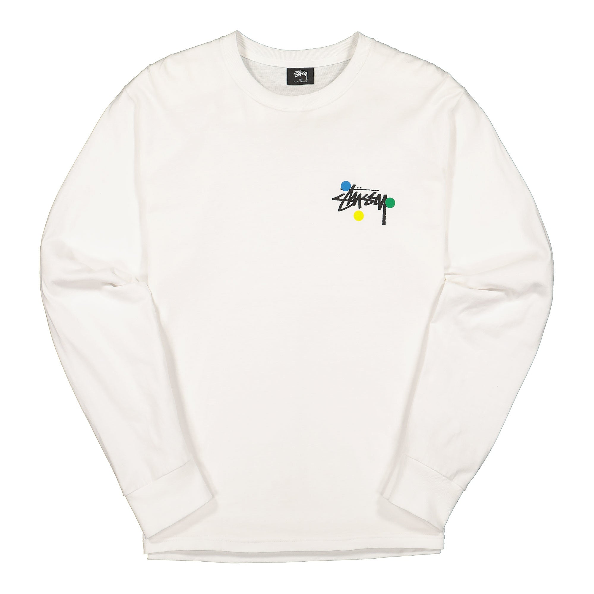 Stussy Dot Collage Longsleeve Tee White Longsleeves 1994526 / 1201 | Overkill