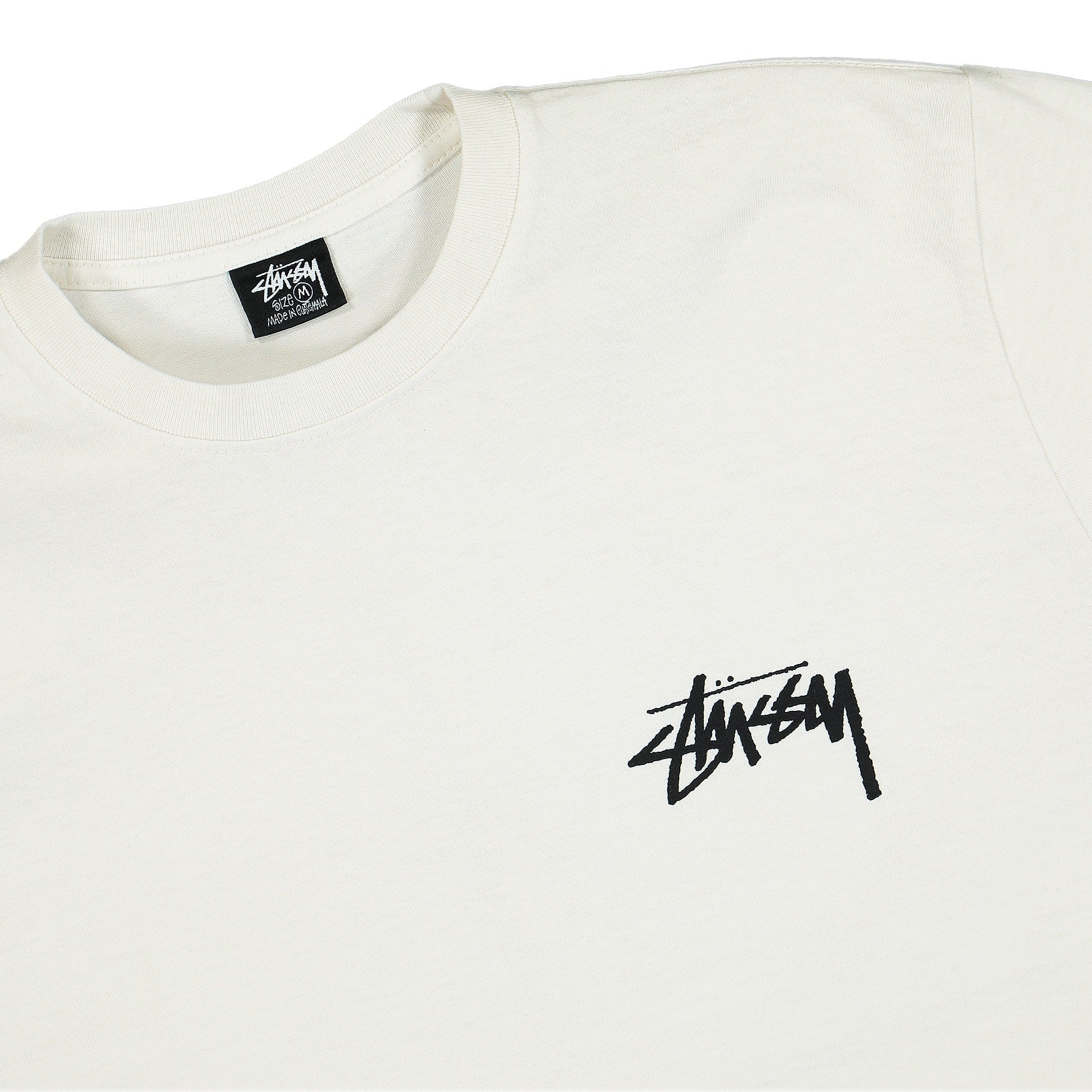 Stussy Angels Pigment Dyed Long Sleeve Tee Natural Longsleeves Close-up | Overkill