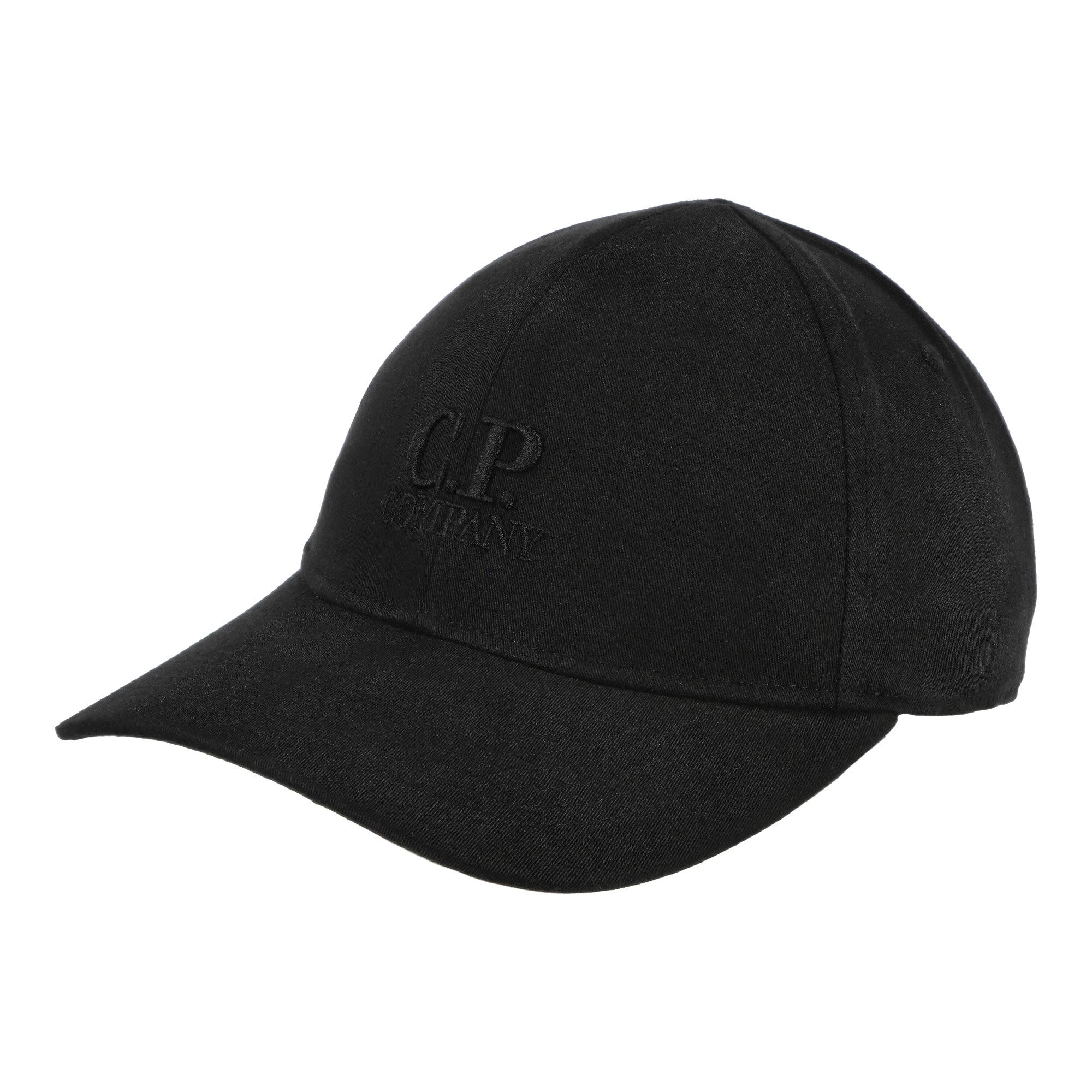 C.P. Company Gabardine Baseball Cap Black Caps 19CMAC225A-006288A 999 | Overkill
