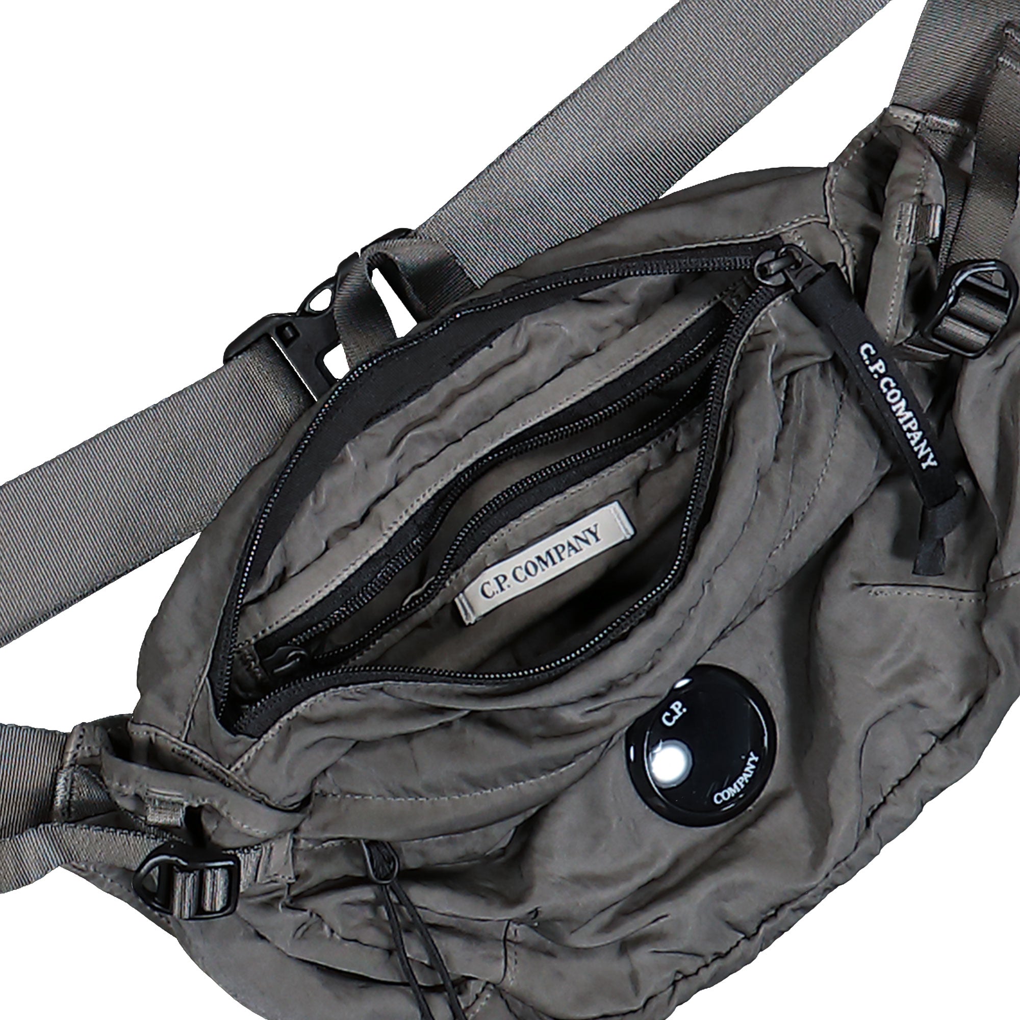 C.P. Company Nylon B Crossbody Pack Gunmetal Shoulder & Cross Body Bags 19CMAC734A-005269G 921 Detail View 1 | Overkill