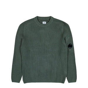C.P. Company Full Rib Crewneck Lens Sweater Gunmetal Sweatshirts 19CMKN015A-006608A 921 | Overkill