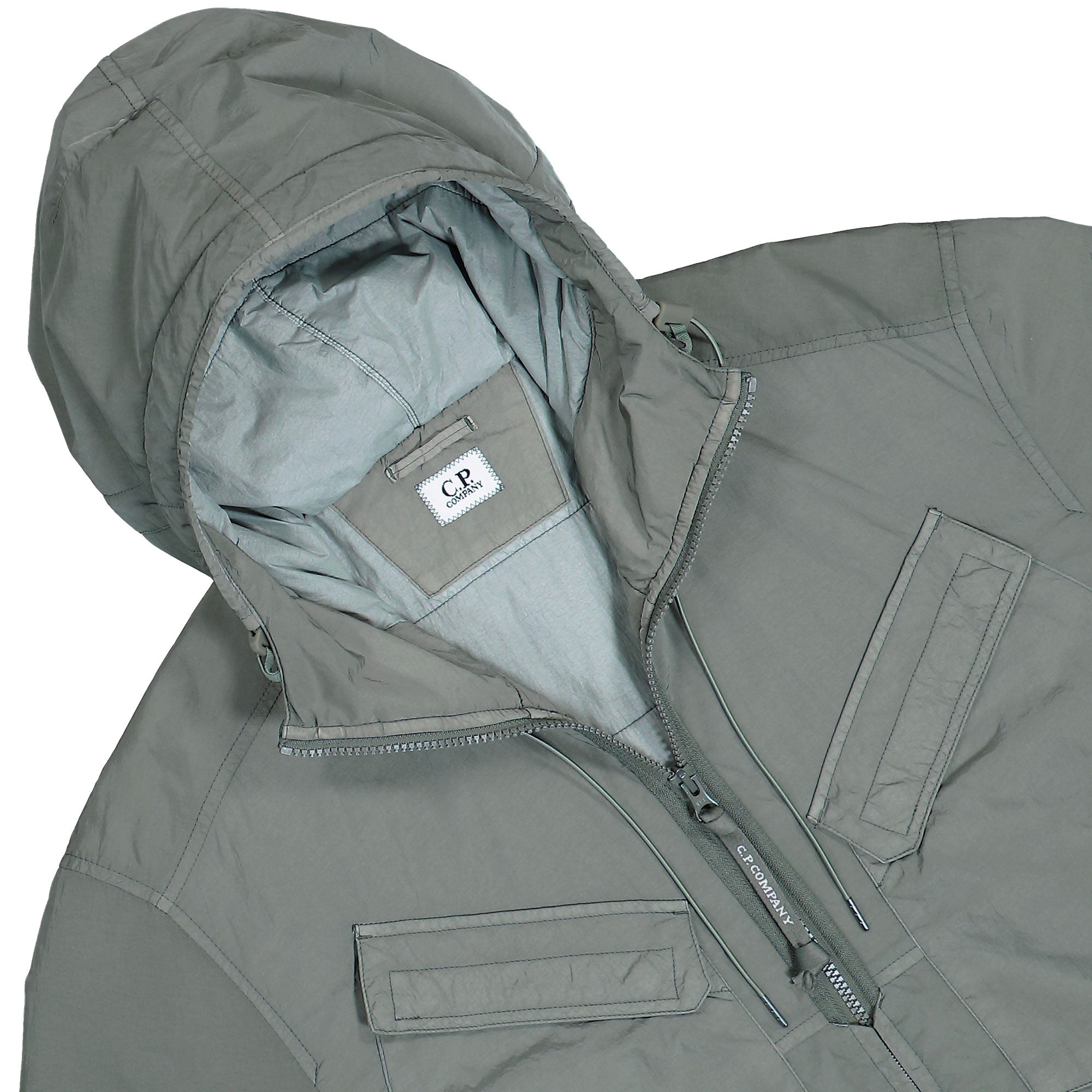 C.P. Company Chrome-R Padded Lens Overshirt Gunmetal Jacket 19CMOS084A-005904G 921 Detailfoto | Overkill