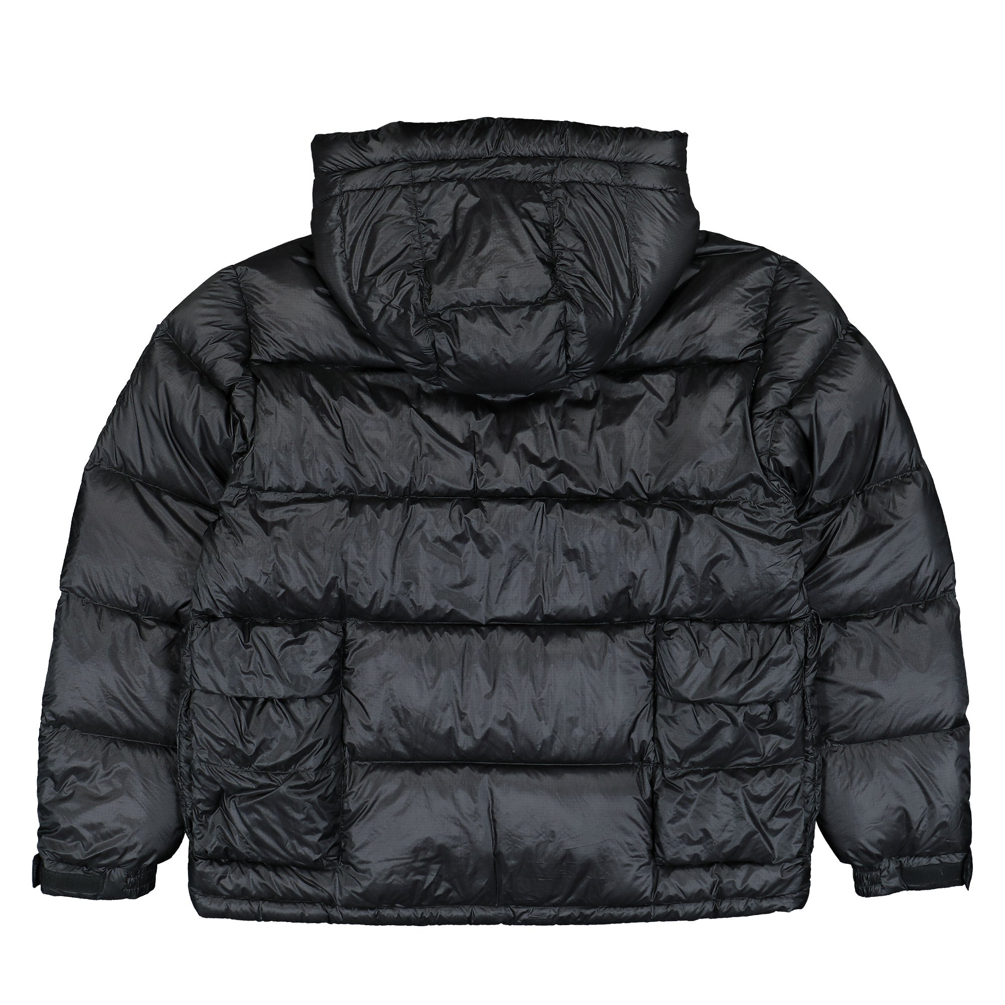 C.P. Company DD Shell Hooded Medium Down Jacket Black Down Jacket 19CMOW191A-110416A 999 Close-up | Overkill