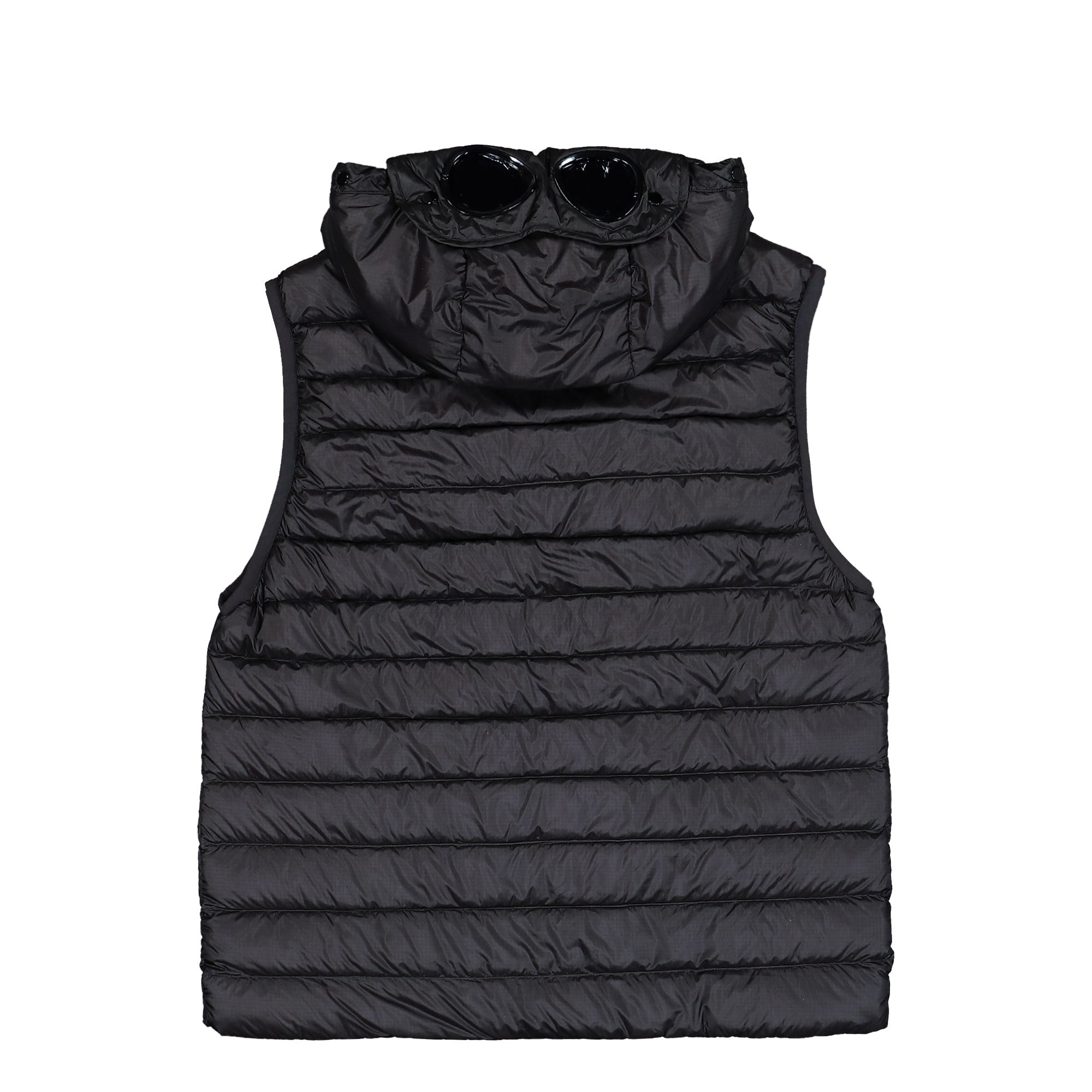 C.P. Company D.D. Shell Goggle Down Gilet Black Vests 19CMVE032A-110416A 999 Close-up | Overkill