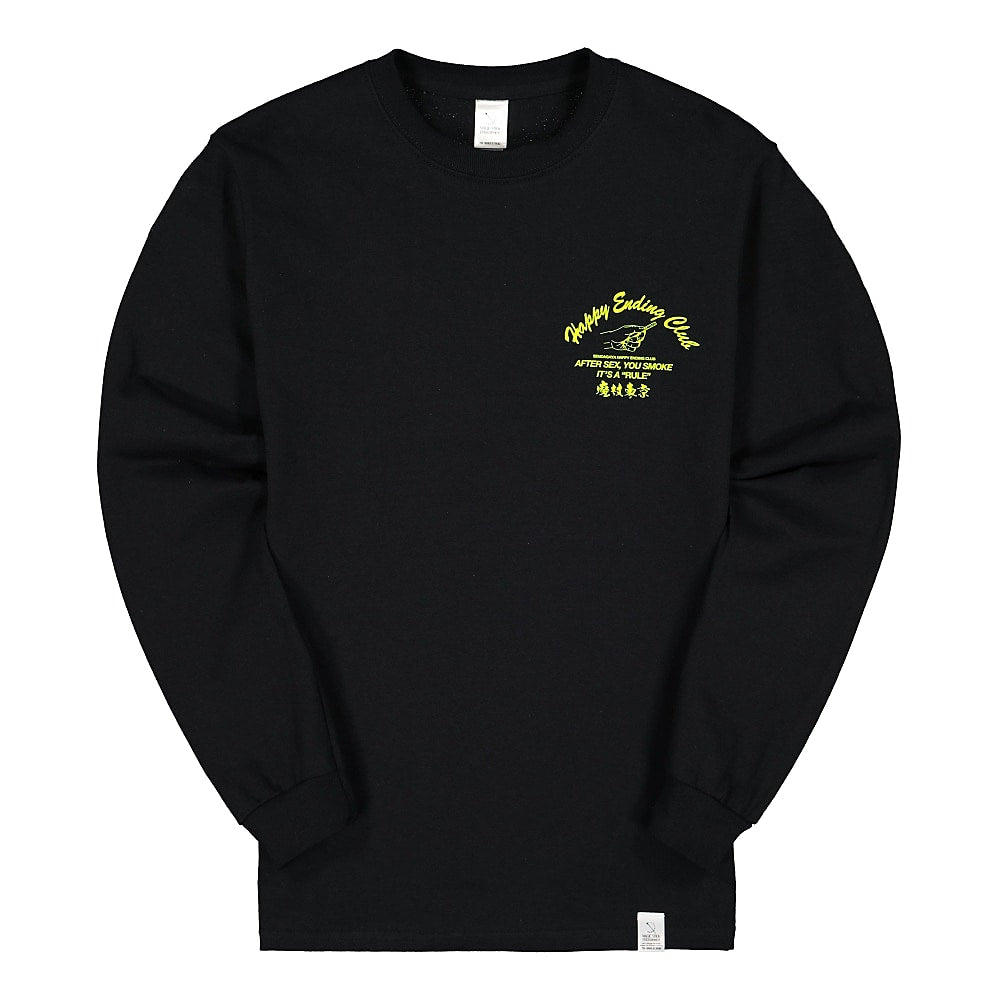 Magic Stick Happy Ending Club Merch Longsleeve Tee Black Longsleeves 19FW-MS8-026 | Overkill