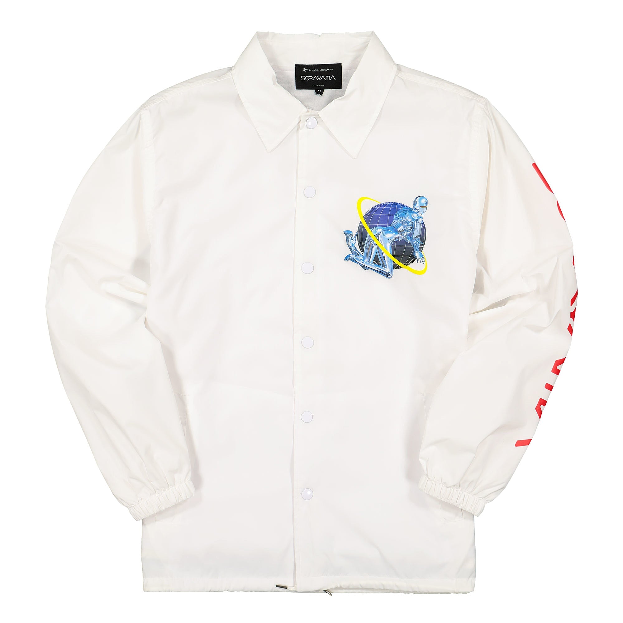 Sorayama Sexy Robot Coach Jacket (19SC-HS-JK-0001 / White ) White Jackets 19SC-HS-JK-0001 / White | Overkill