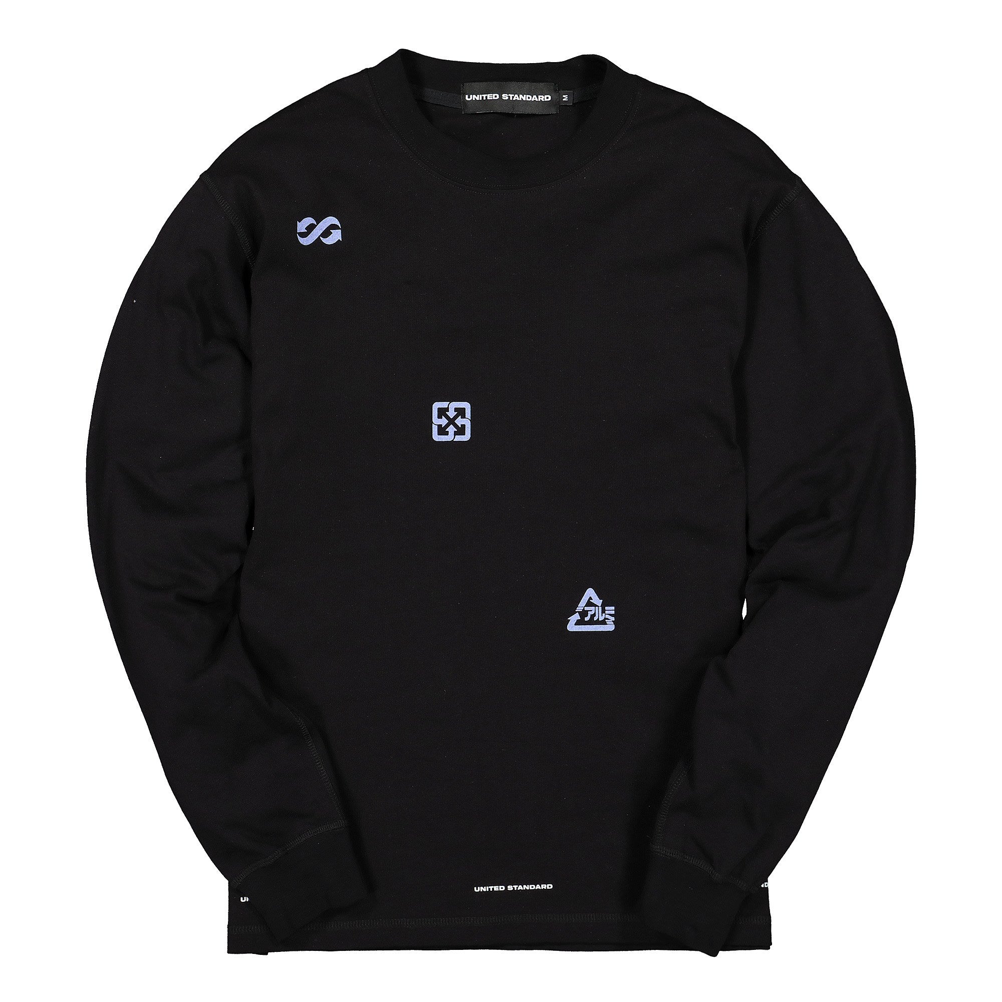 United Standard virgil logos long sleeve shirt Black Shirts 19WUSLS18 / 003 Black | Overkill