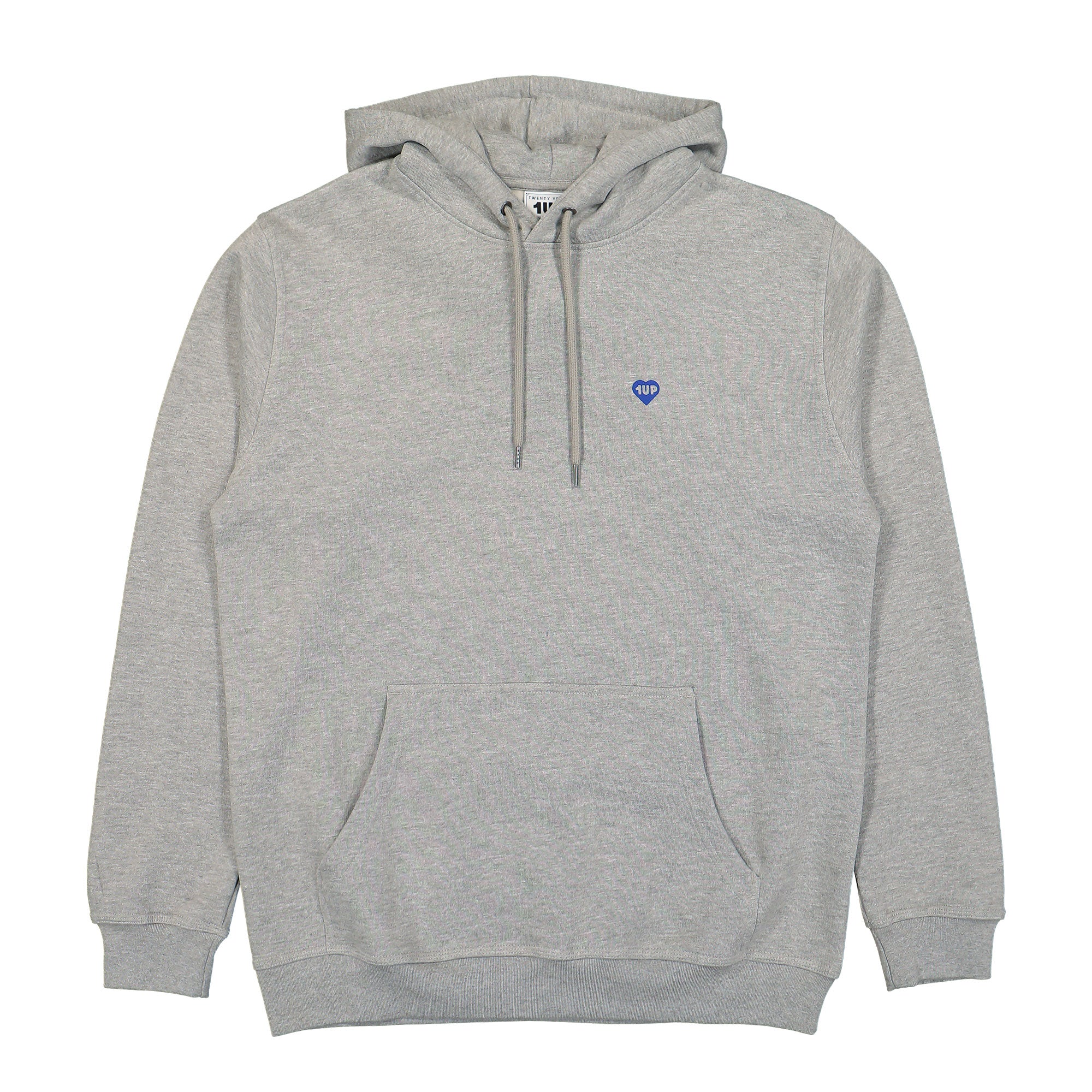 1UP Heart Hoodie Heather Gray Hoodies 1UPHSHEART | Overkill