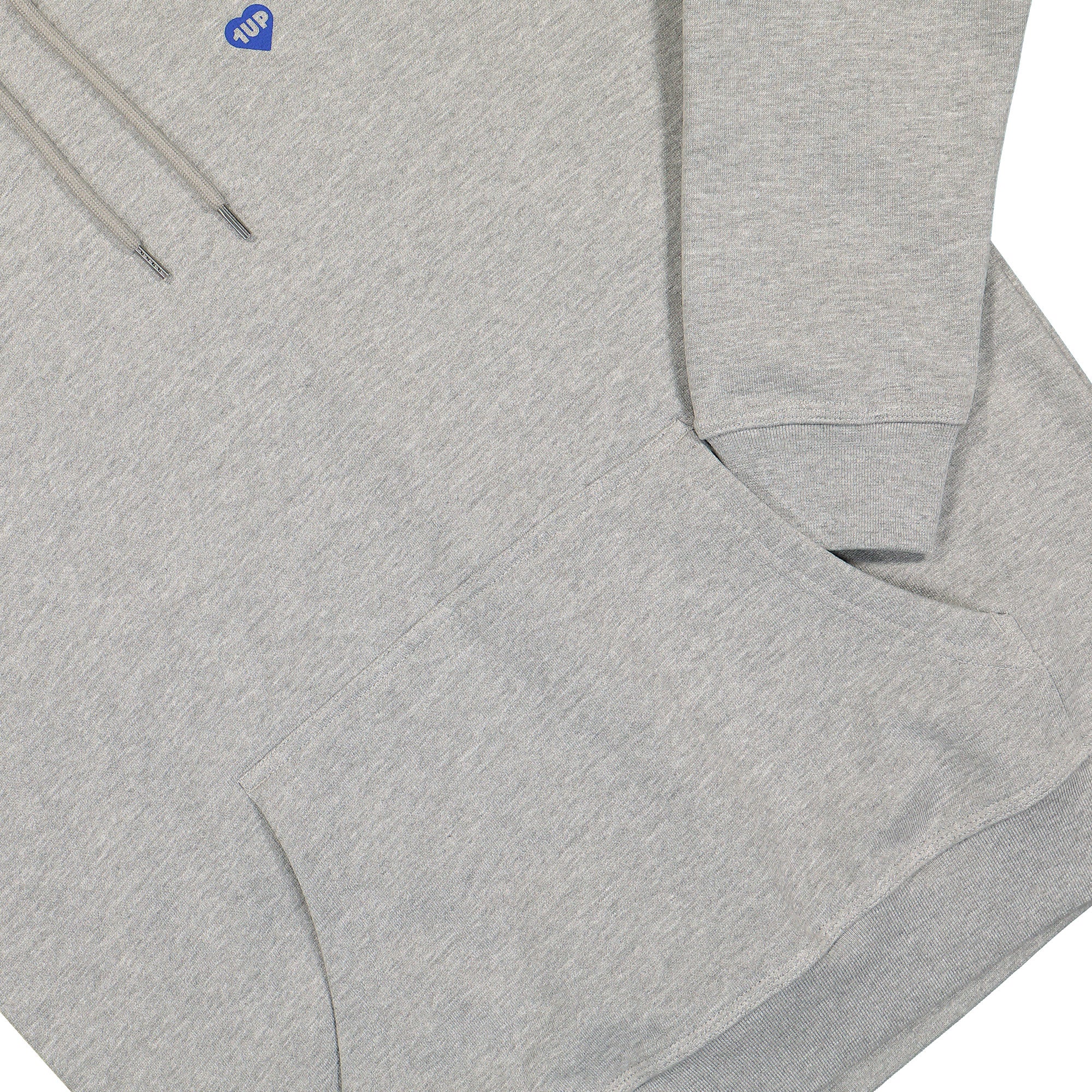 1UP Heart Hoodie Heather Gray Hoodies Detailfoto | Overkill