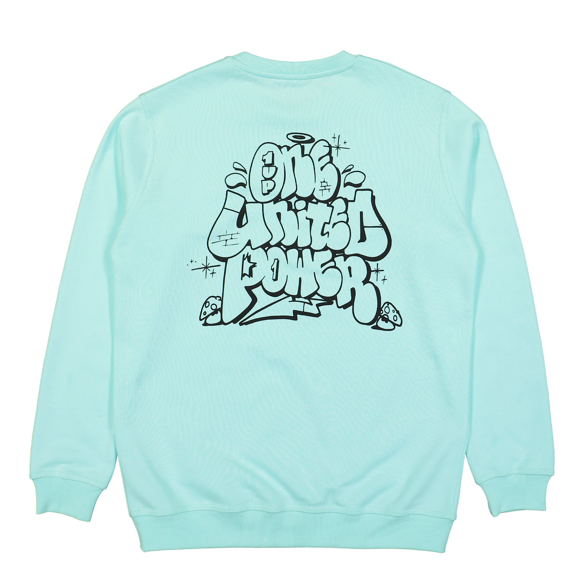 1UP United Power Sweatshirt Blue Light Sweatshirts Close-up | Overkill
