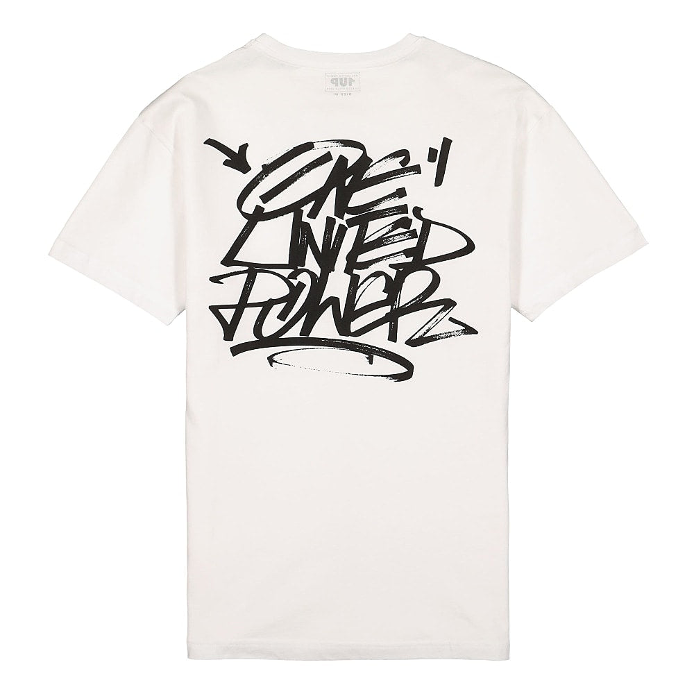 1UP Loves You T-Shirt White T-Shirts Close-up | Overkill