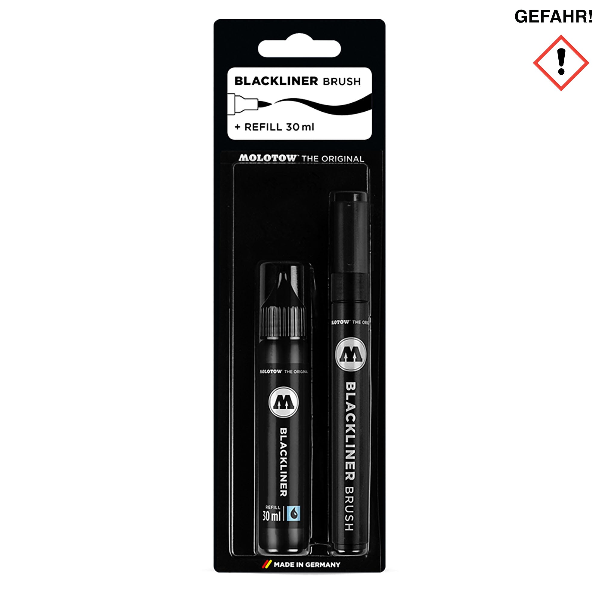 Molotow blackliner brush marker + refill Marker 200508 | Overkill