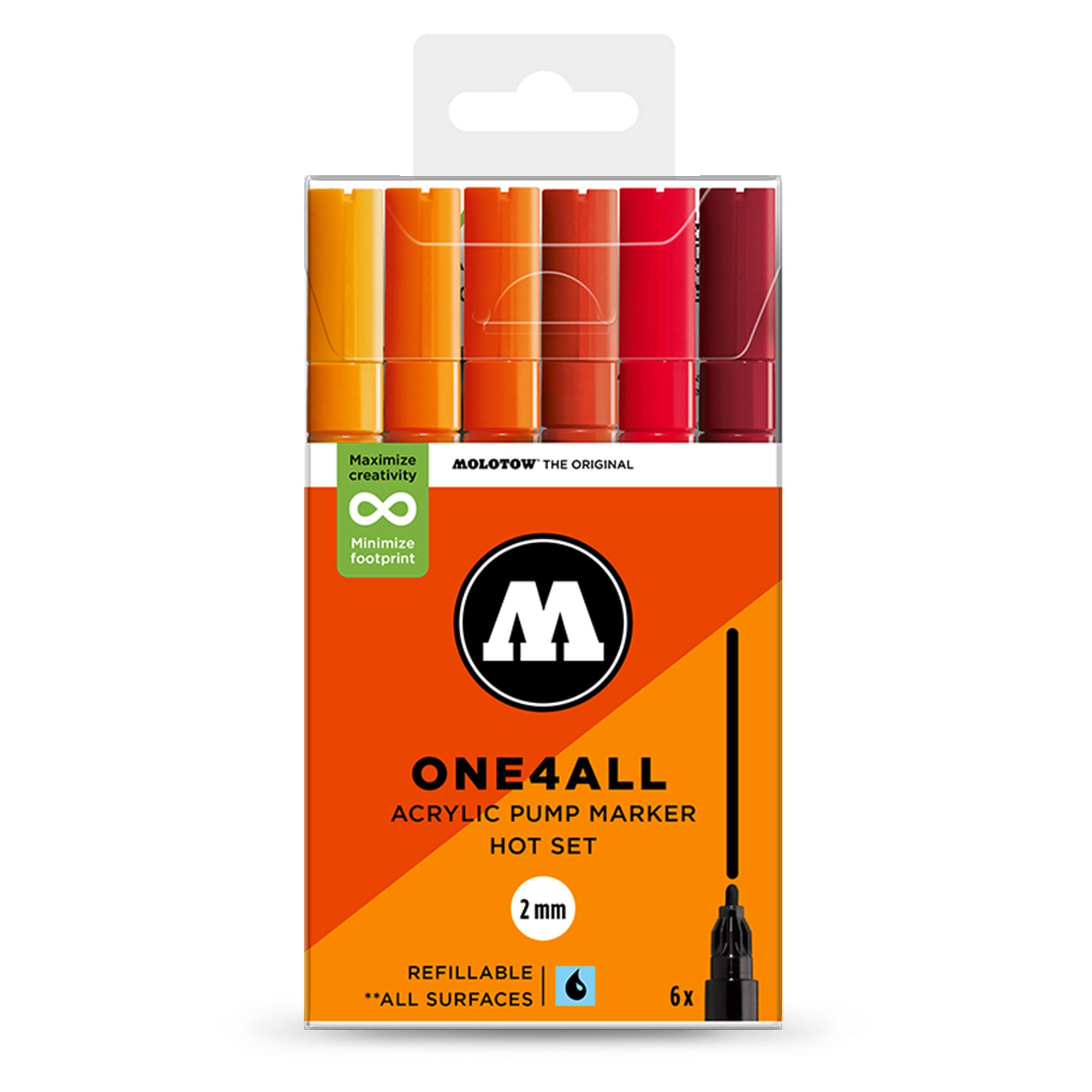 Molotow ONE4ALL 127HS Hot Set Multicolored Marker 200811 | Overkill