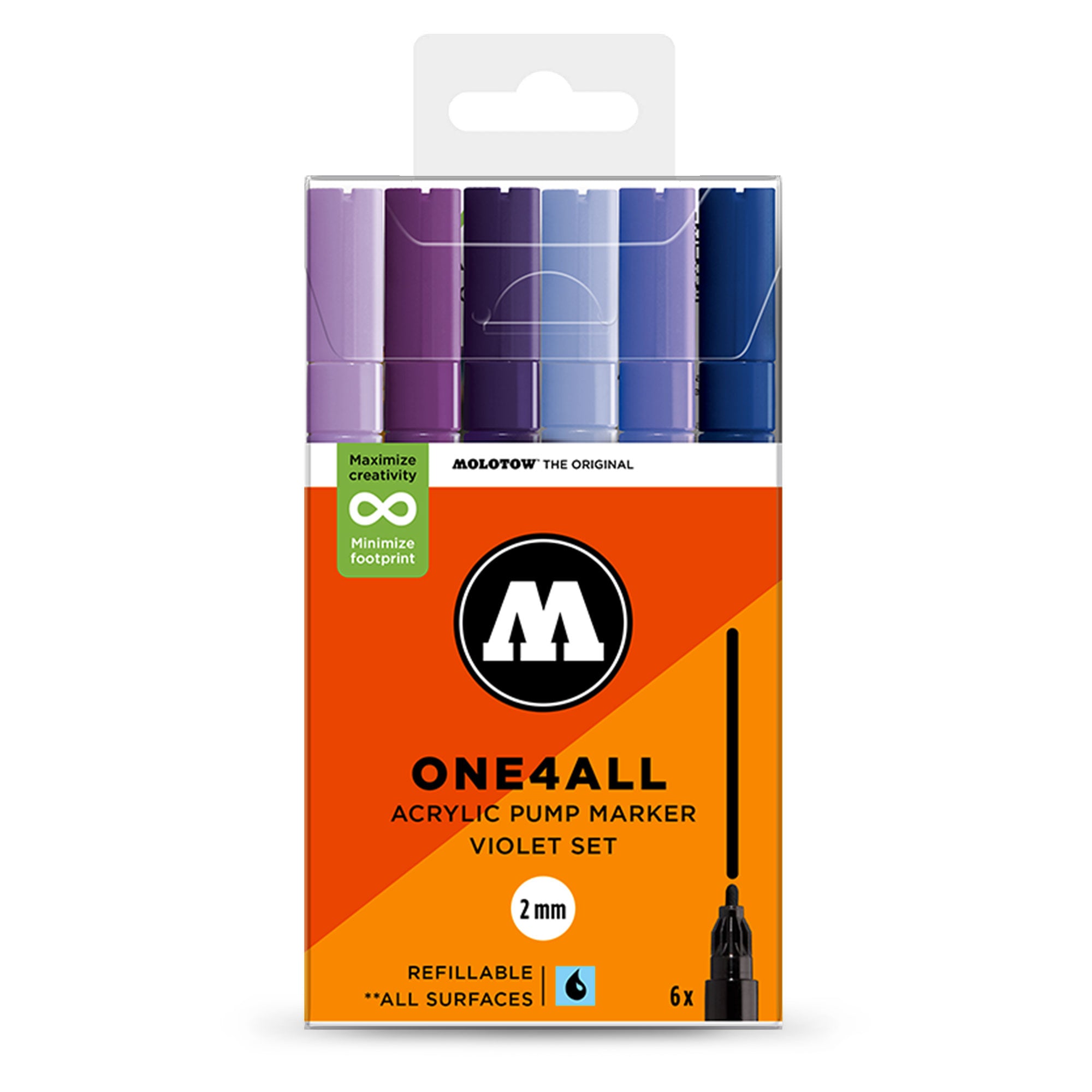 Molotow ONE4ALL 127HS Violet Set Multicolored Marker 200813 | Overkill