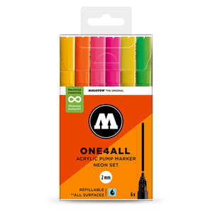 Molotow ONE4ALL 127HS Neon Set Multicolored Marker 200821 | Overkill