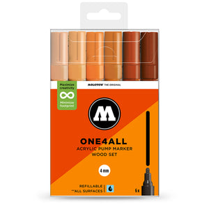Molotow ONE4ALL 227HS Wood Set Multicolored Marker 200837 | Overkill