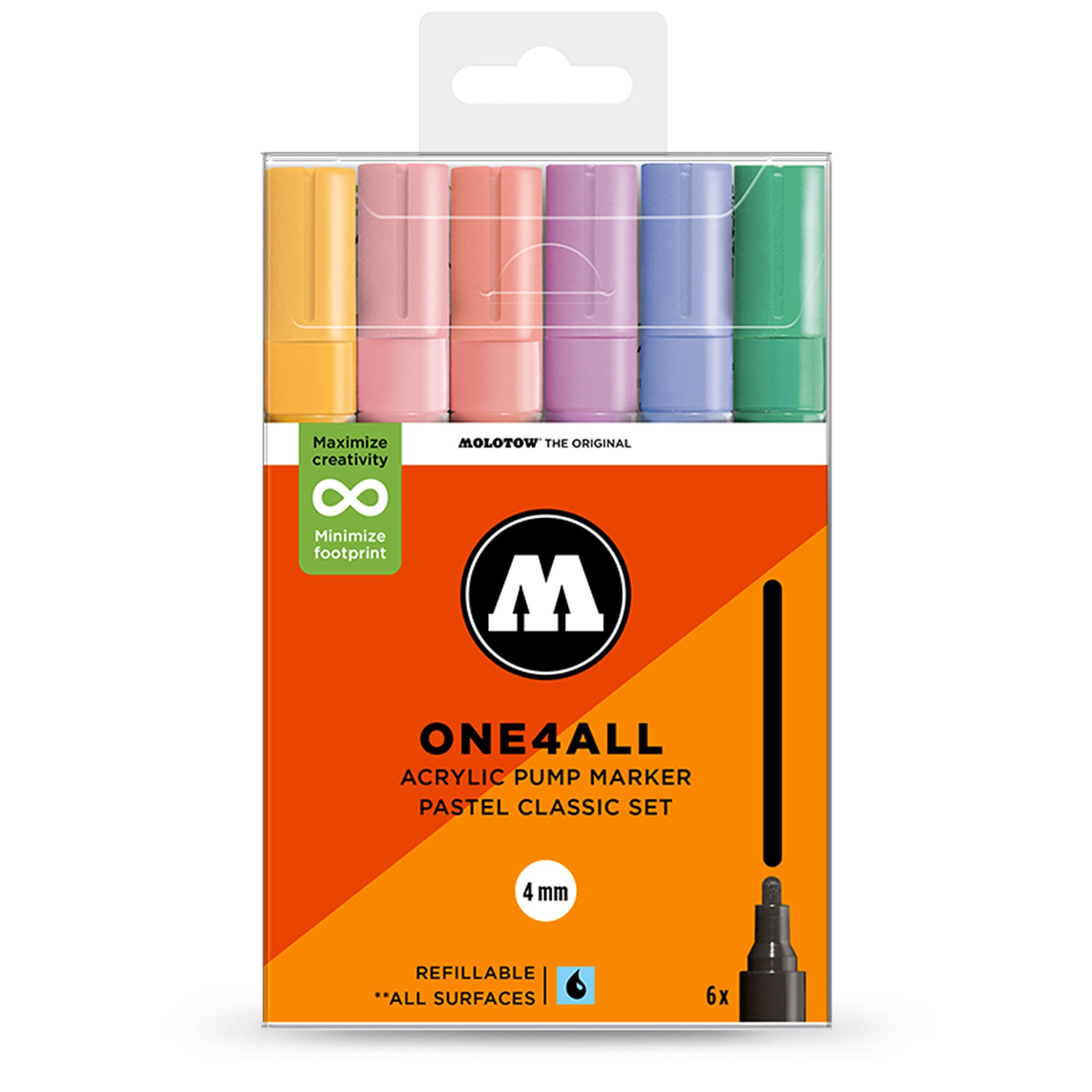 Molotow ONE4ALL 227HS Pastel Classic Set Multicolored Marker 200839 | Overkill