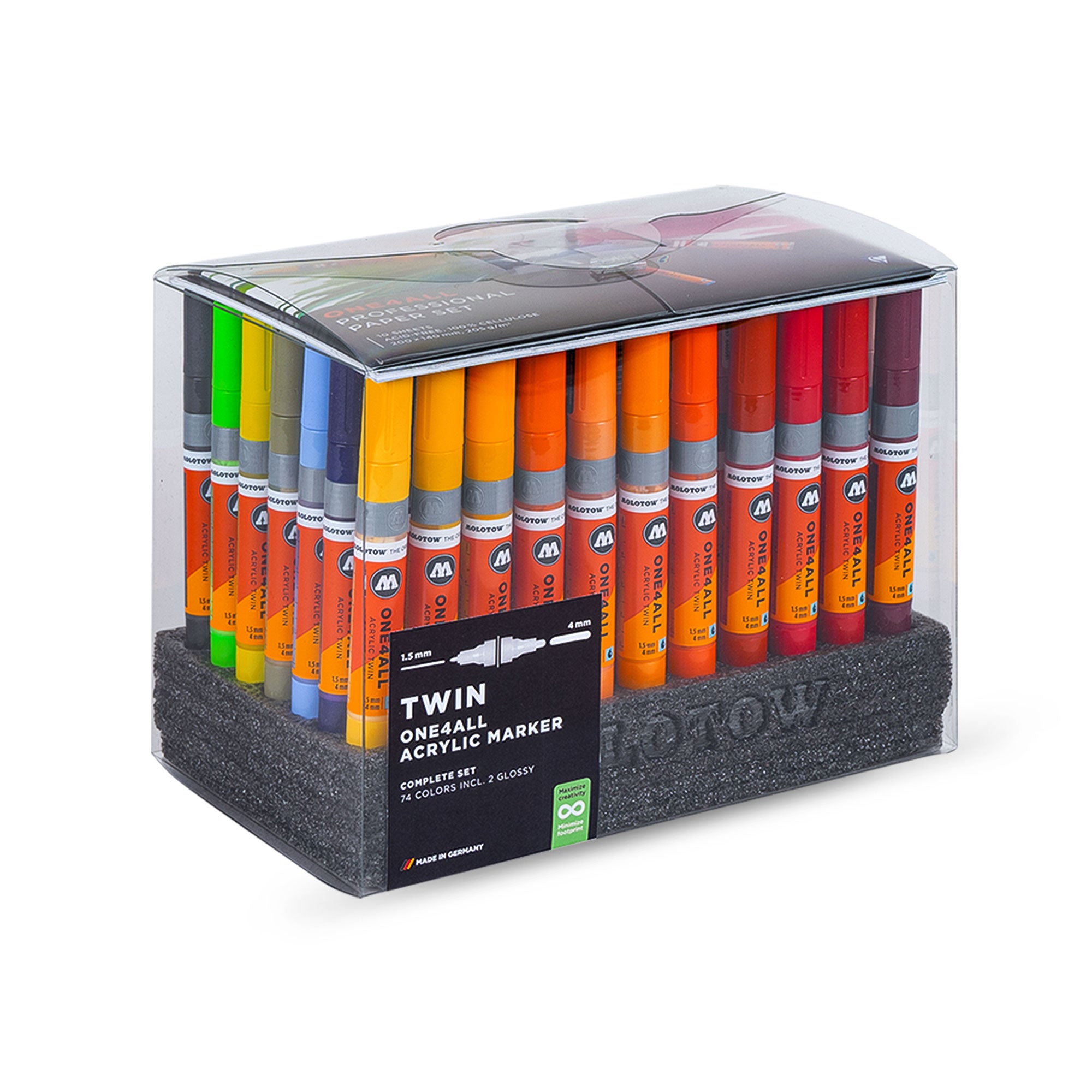 Molotow ONE4ALL Acrylic Twin Complete Set Multicolored Marker 200905 | Overkill