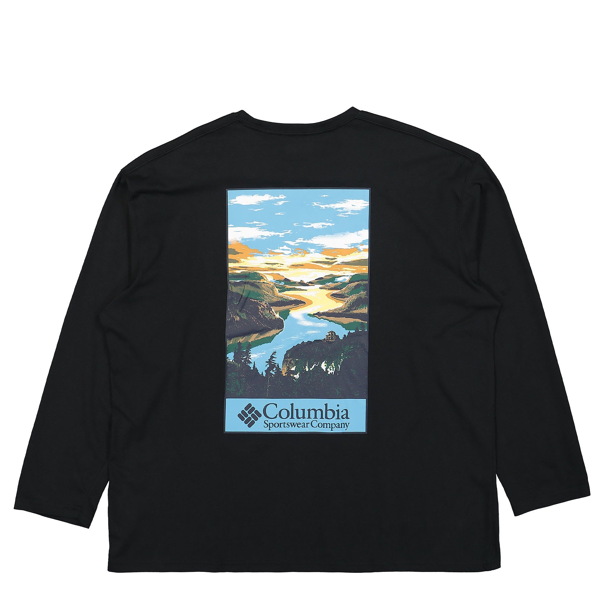 Columbia CSC Alpine Way Relaxed LS Tee Black Longsleeves Close-up | Overkill