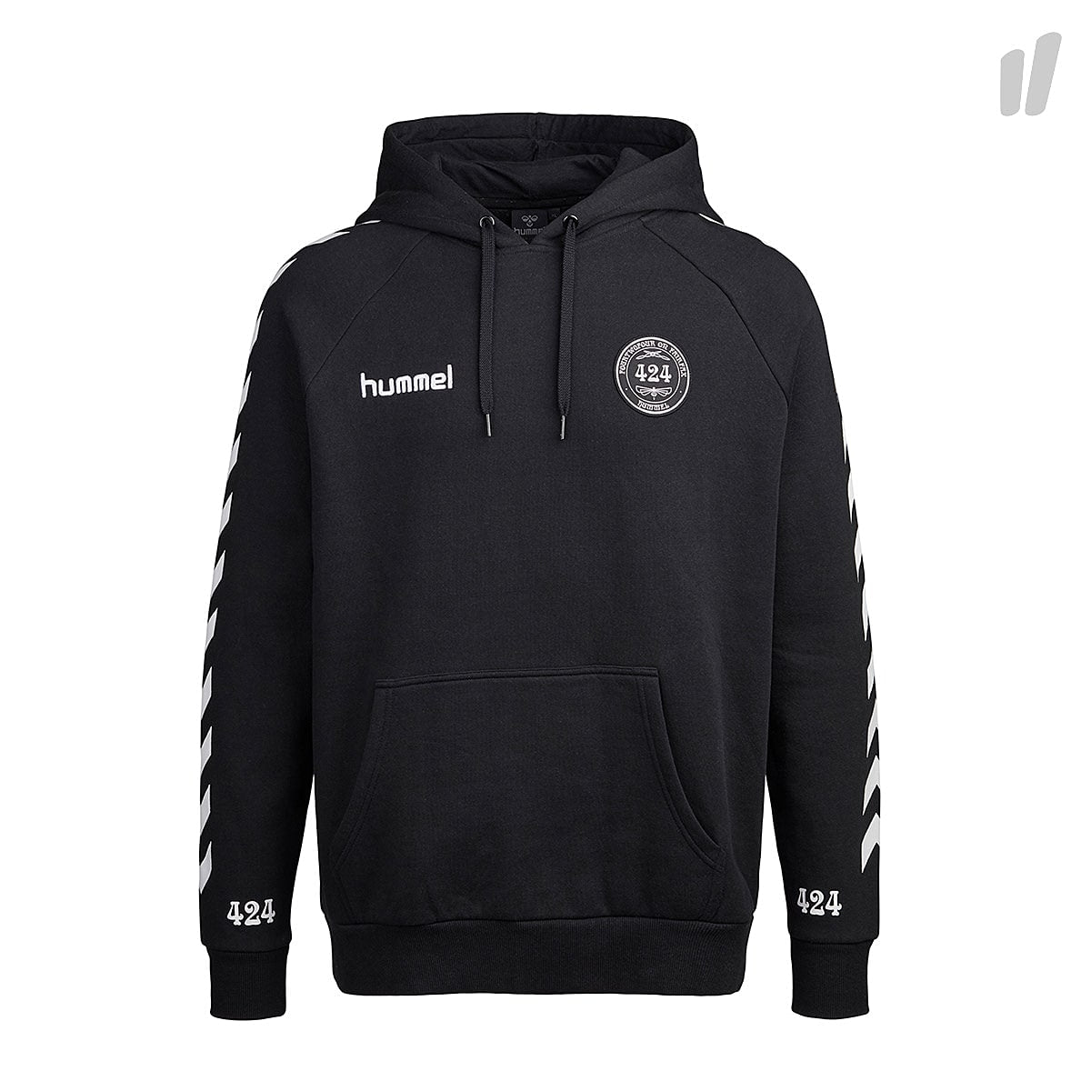 Hummel 424 II x Hummel Terry Cotton Hoodie Black Hoodies 202695-2001 | Overkill