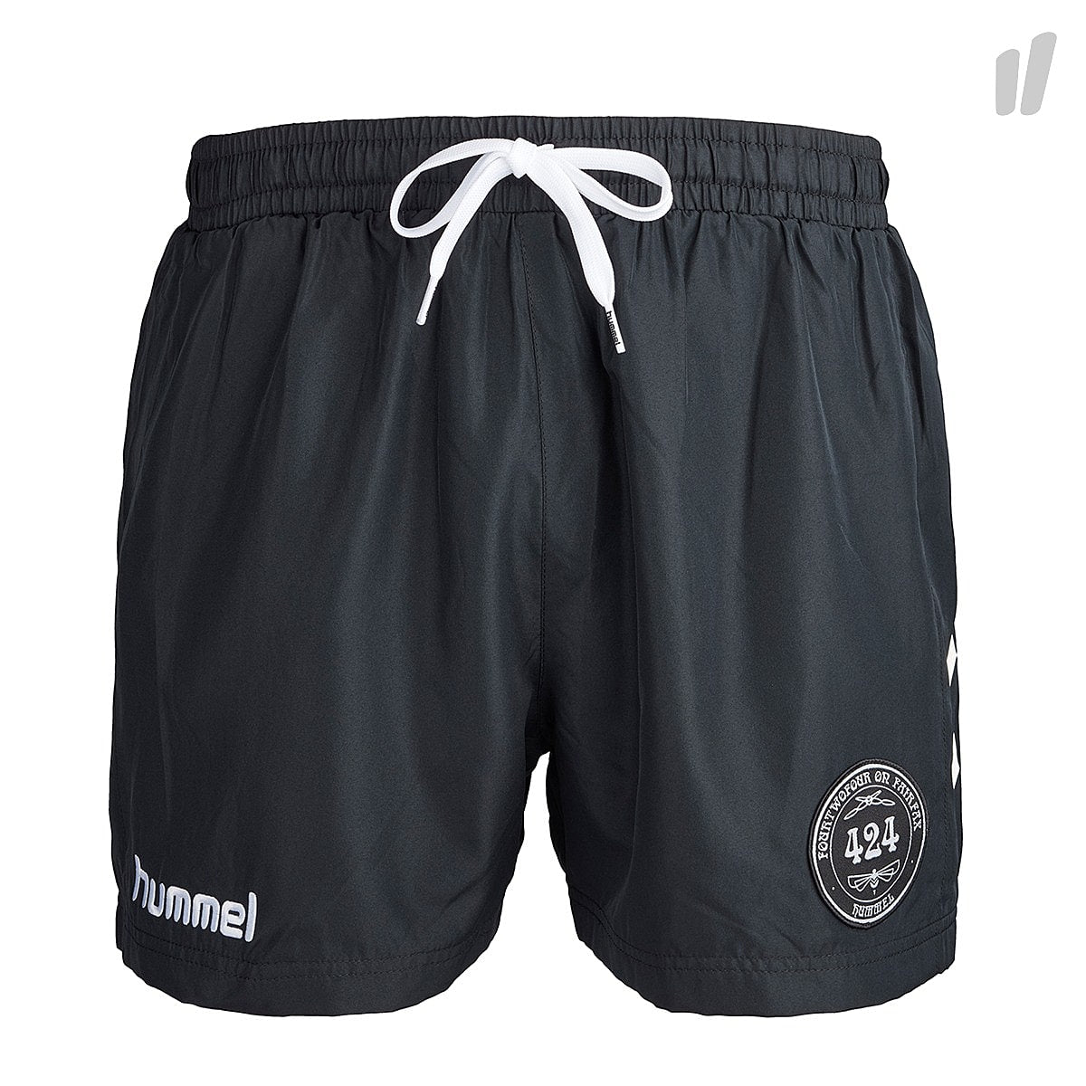 Hummel 424 II x Hummel Poly Shorts Woven Black Shorts 202702-2001 | Overkill