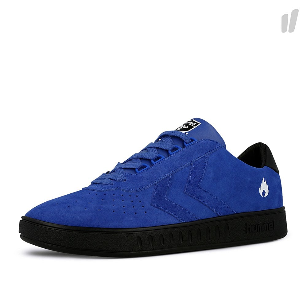 Hummel super trimm Blue Sneakers Close Up | Overkill