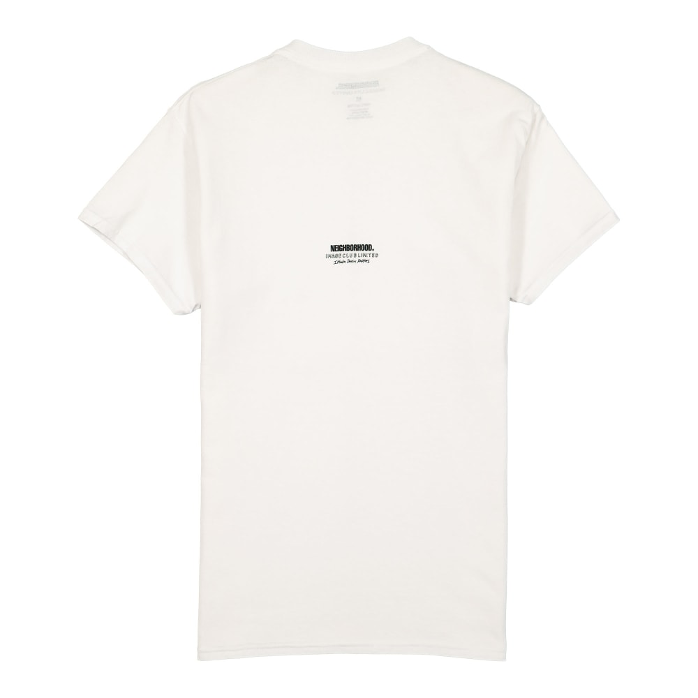 Neighborhood Image Club Limited x Neighborhood NHIX-2 Tee White T-Shirts Close-up | Overkill