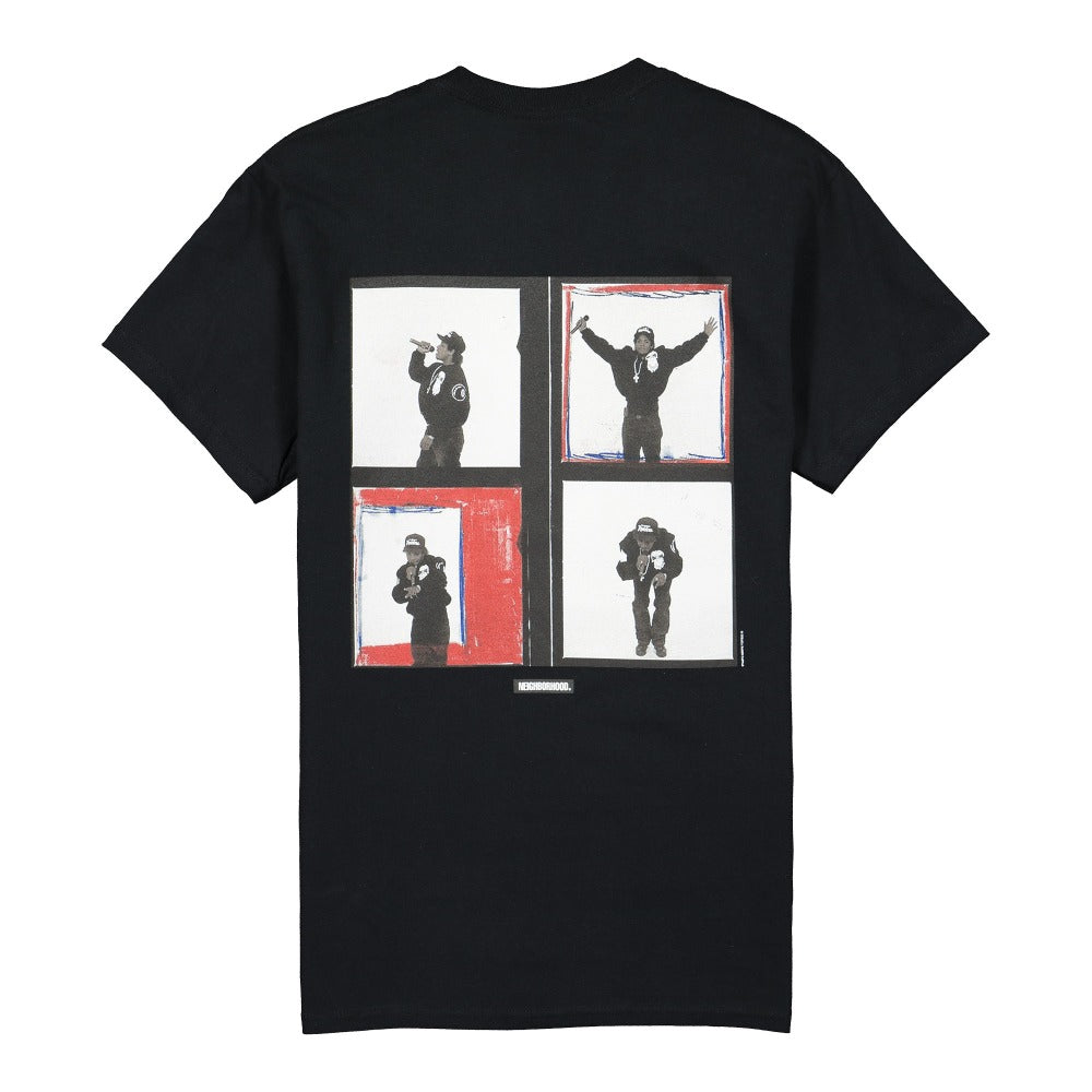 Neighborhood Image Club Limited x Neighborhood NHIX-4 Tee Black T-Shirts Close-up | Overkill