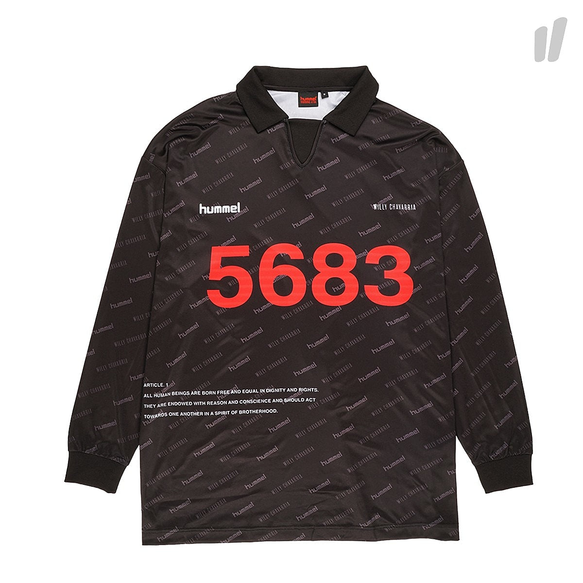 Hummel Willy Chavarria x Hummel Player Jersey L/S Black Longsleeves 203820 / 2001 | Overkill