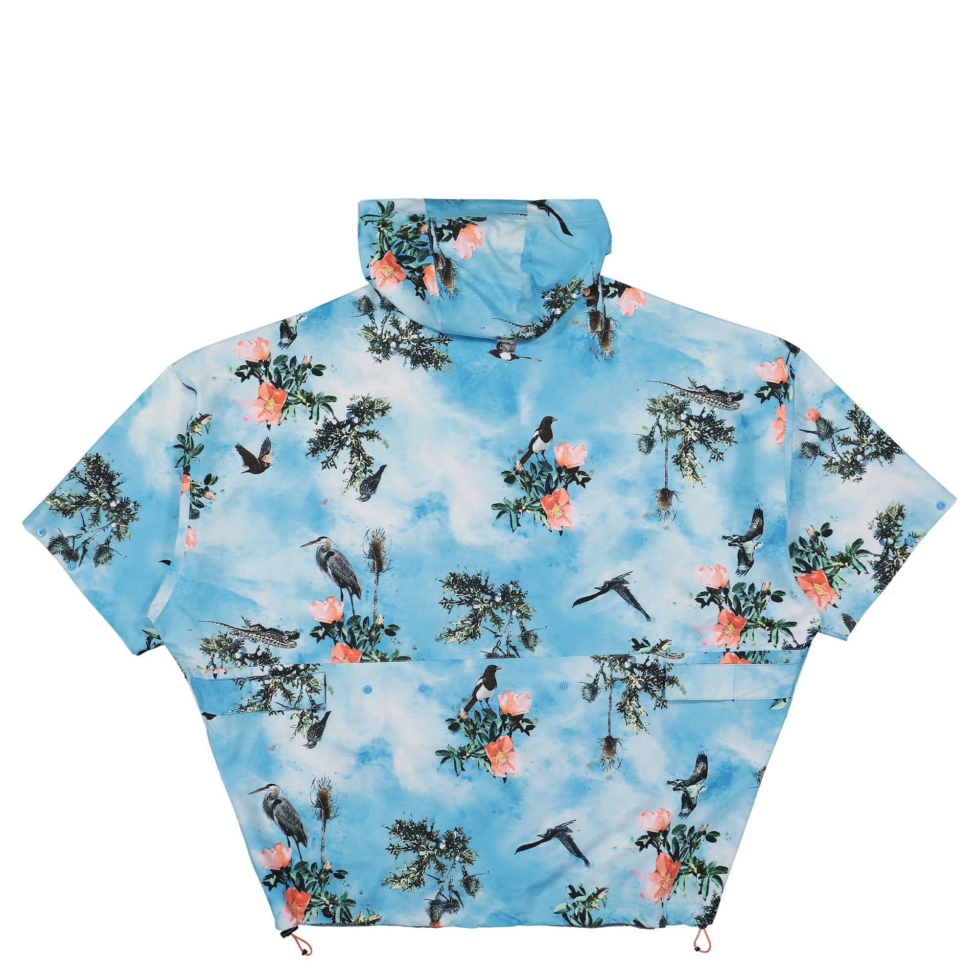 Columbia Deschutes Valley Rain Poncho Vista Blue / Deschutes Days Print Windbreaker Material | Overkill