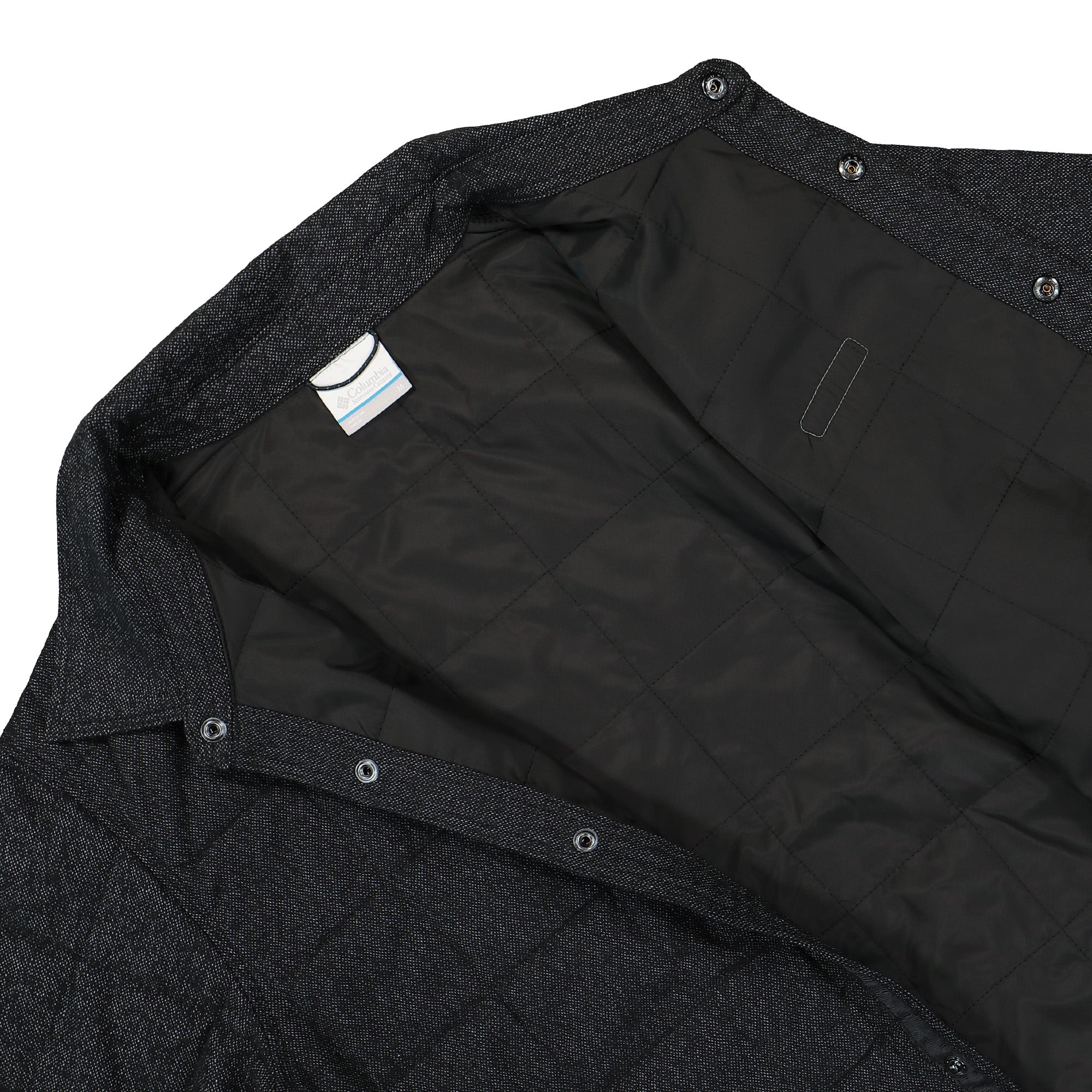 Columbia Landroamer Quilted Shirt Jacket Black Jackets Detail view 3 | Overkill