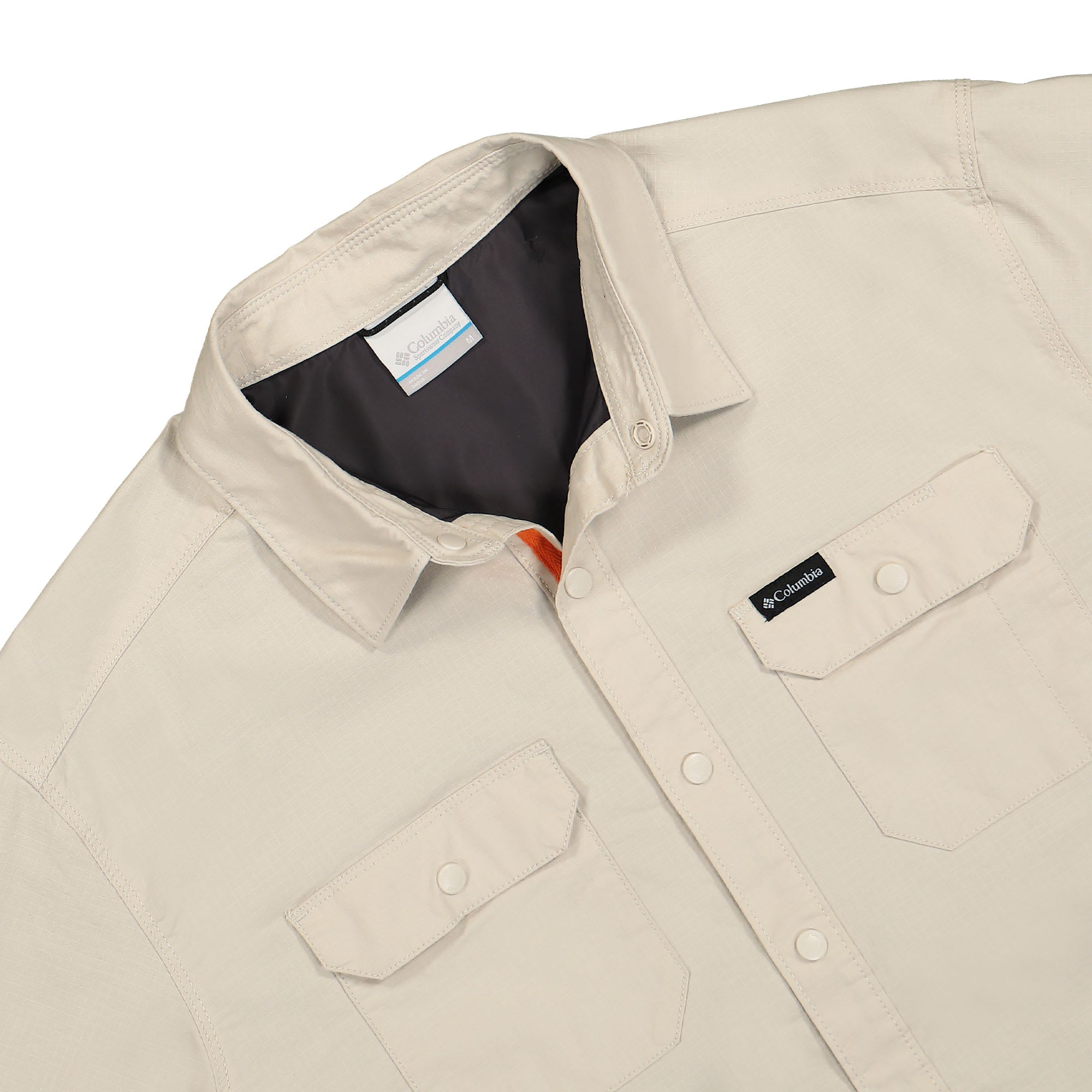 Columbia Landroamer Lined Shirt Dark Stone Shirts Close-up | Overkill