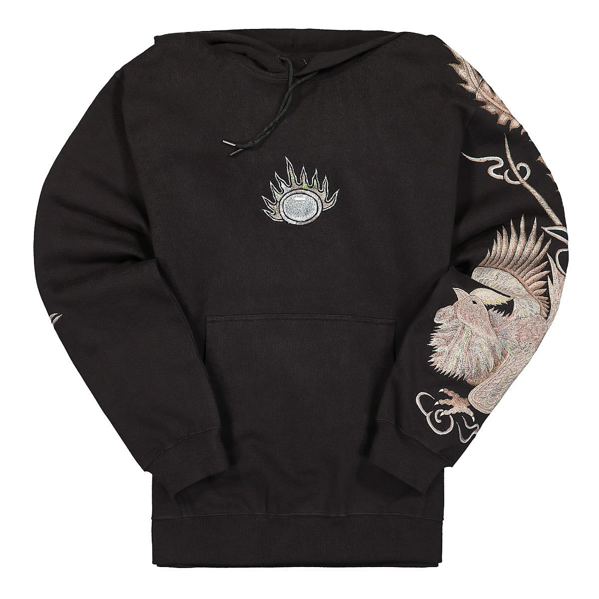 Maharishi Pearl Dragon Hooded Sweater Black Hoodies 2058 | Overkill