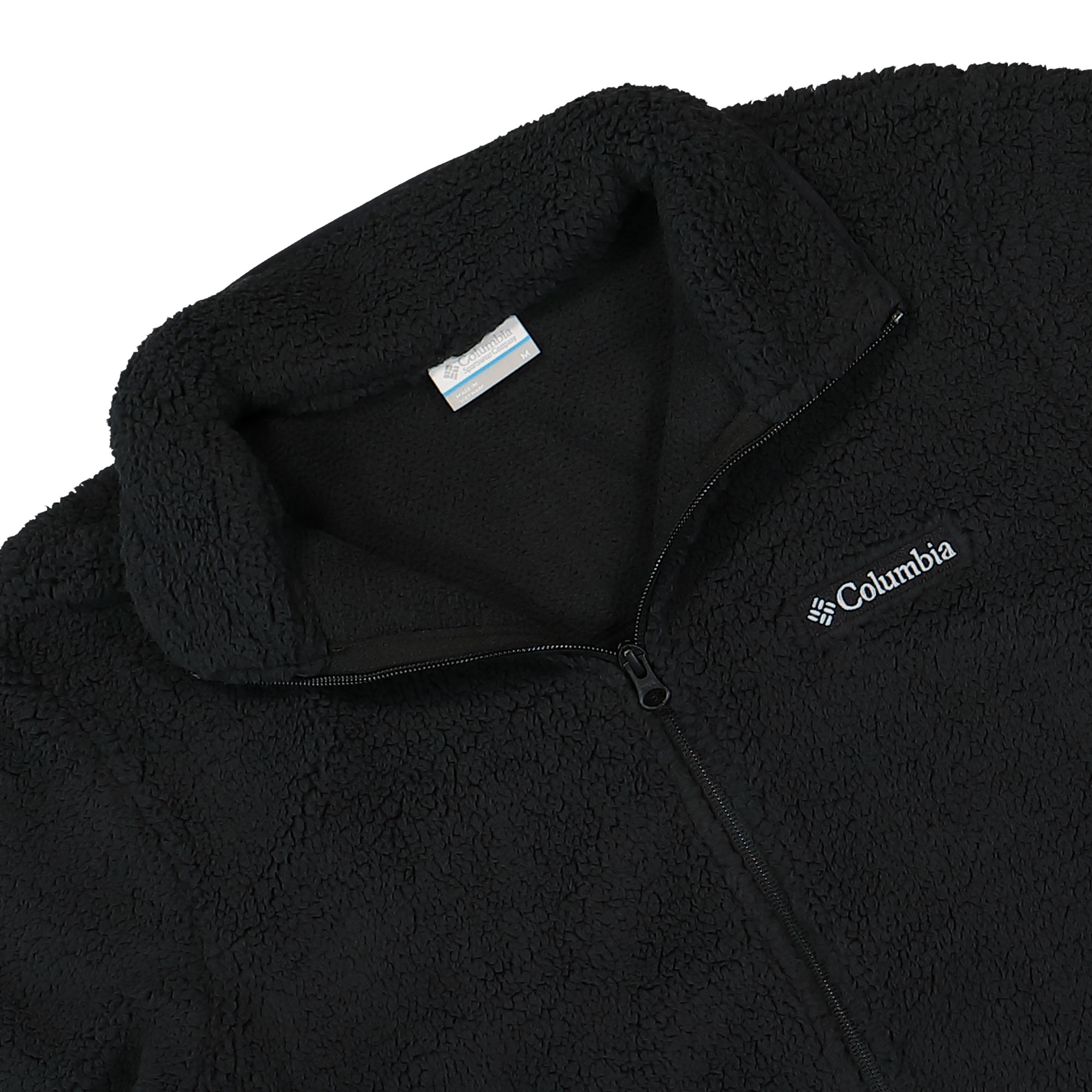 Columbia Rugged Ridge III Sherpa Full Zip Black Jackets Close-up | Overkill